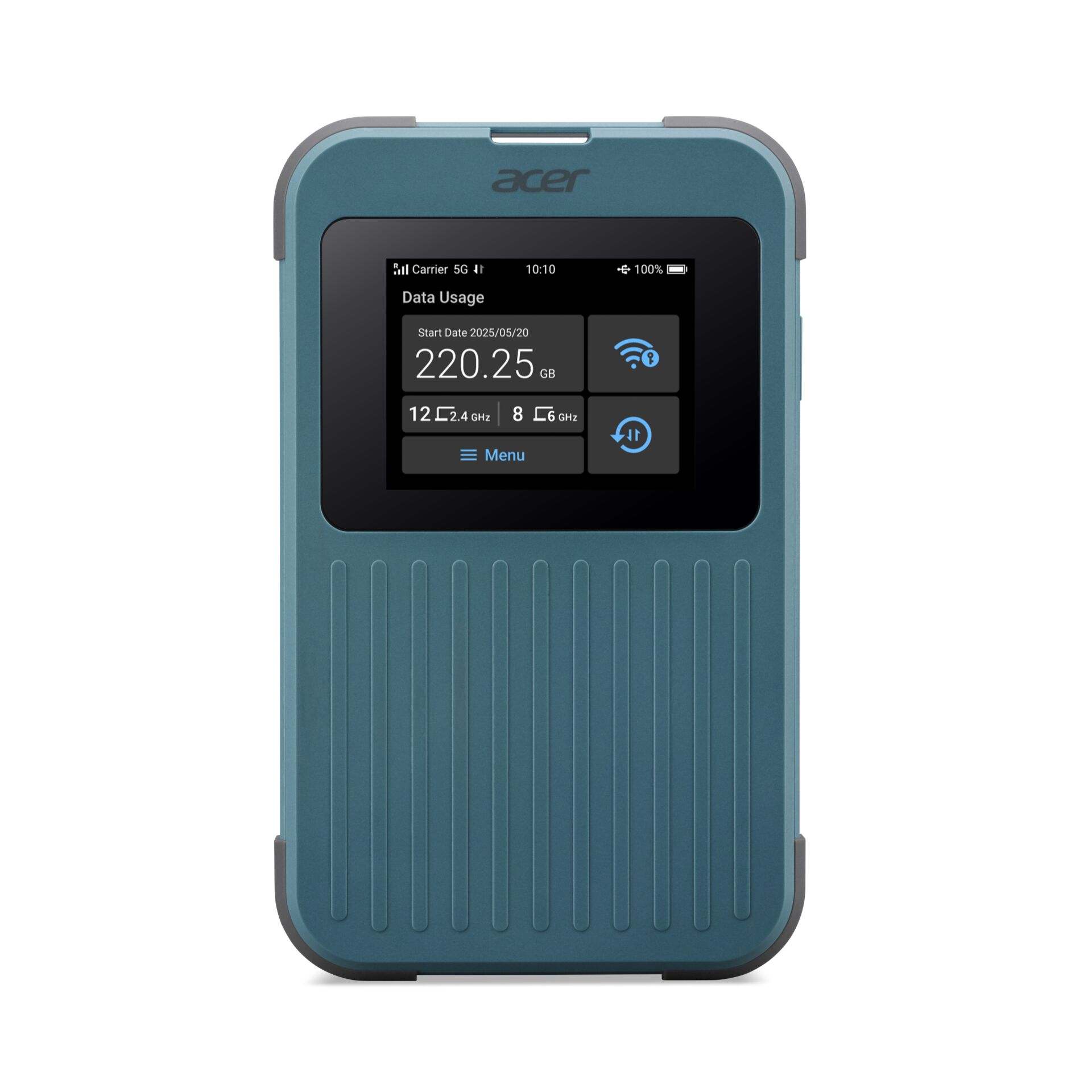 Datengerät, tragbares Hotspot, raue Gerät, Bluetooth Panel, blauer Gehäuse