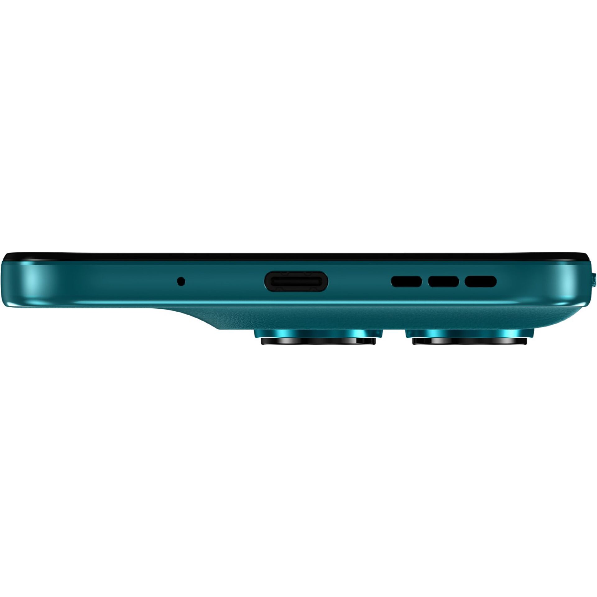 USB-C, Anschluss, Lautsprecher-Gitter, Blau, Unterseite des Telefons