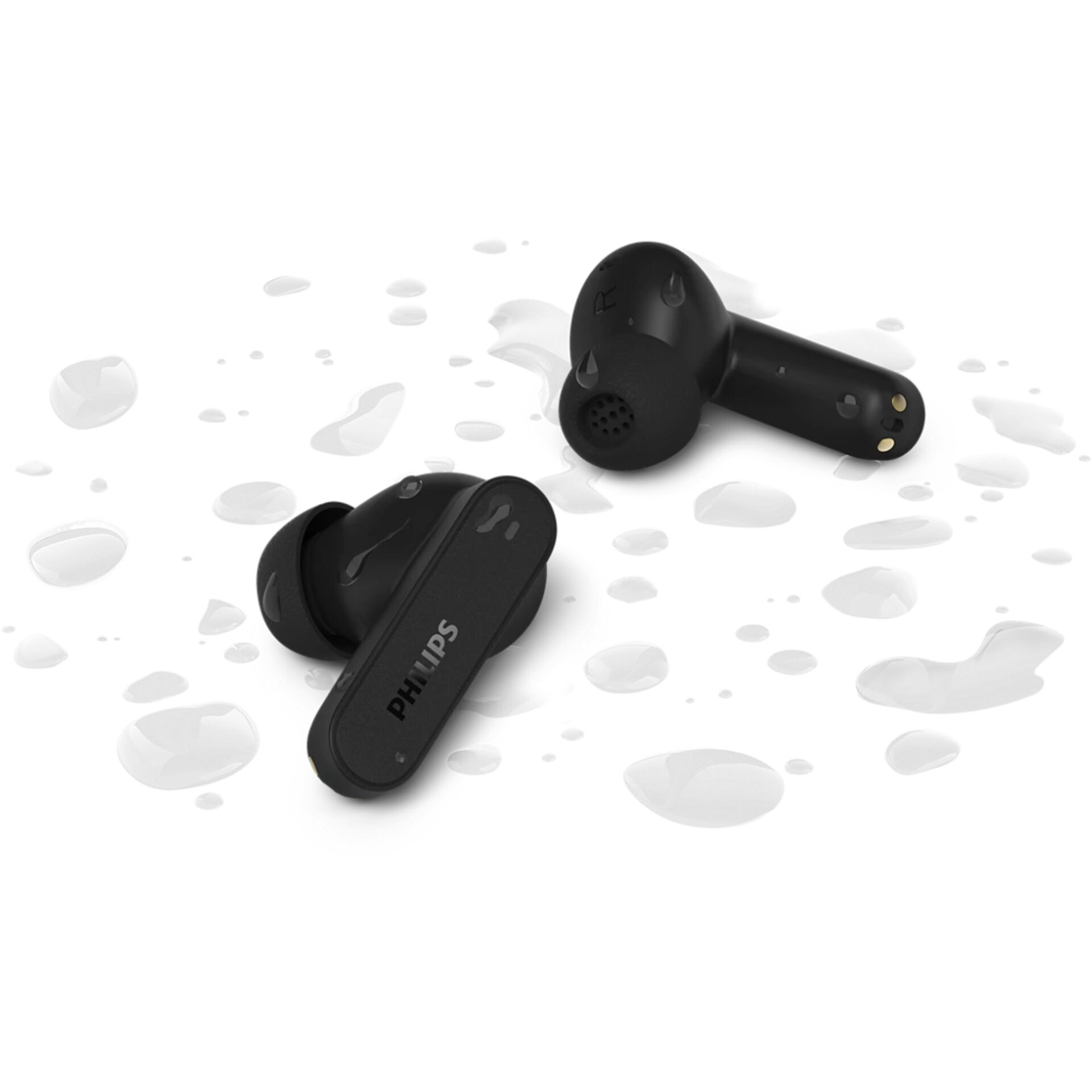 In-Ear, Ohrhörer, kabellos, Bluetooth, Schwarz