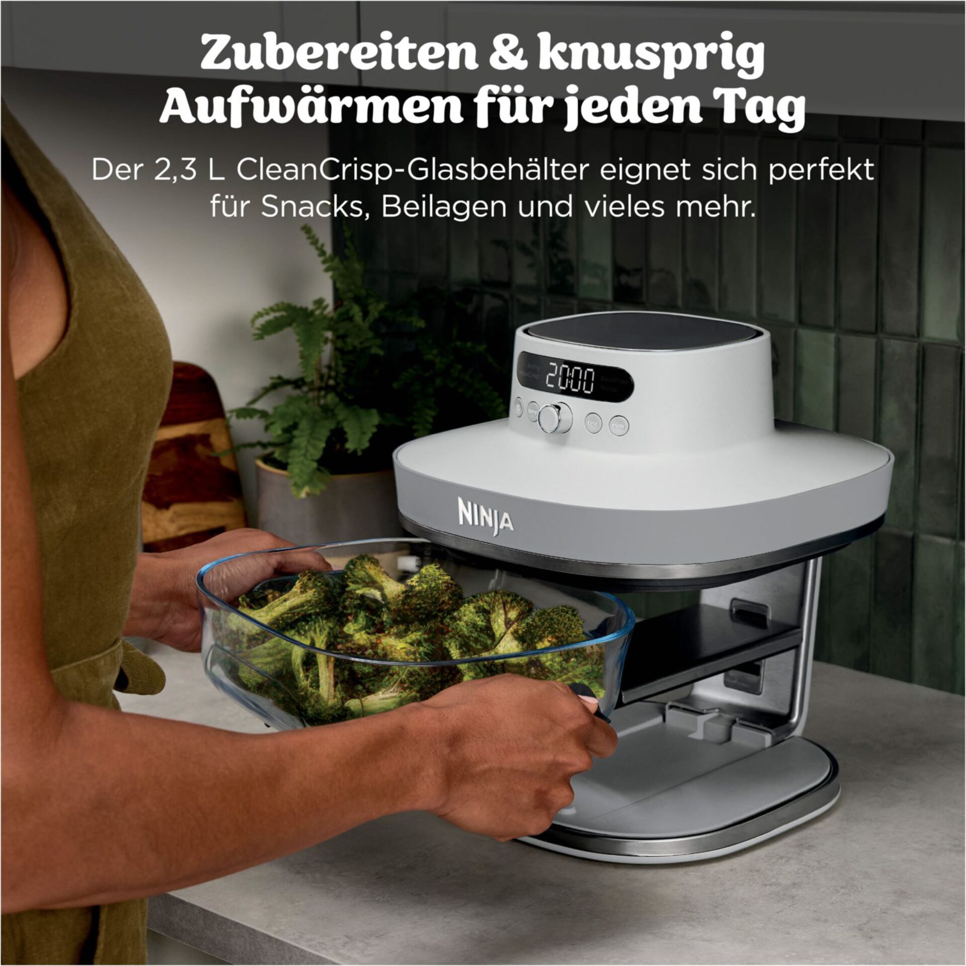 Glasbehälter, Dampfgaren, Küchengerät, Salatbehälter, Küchenmaschine
