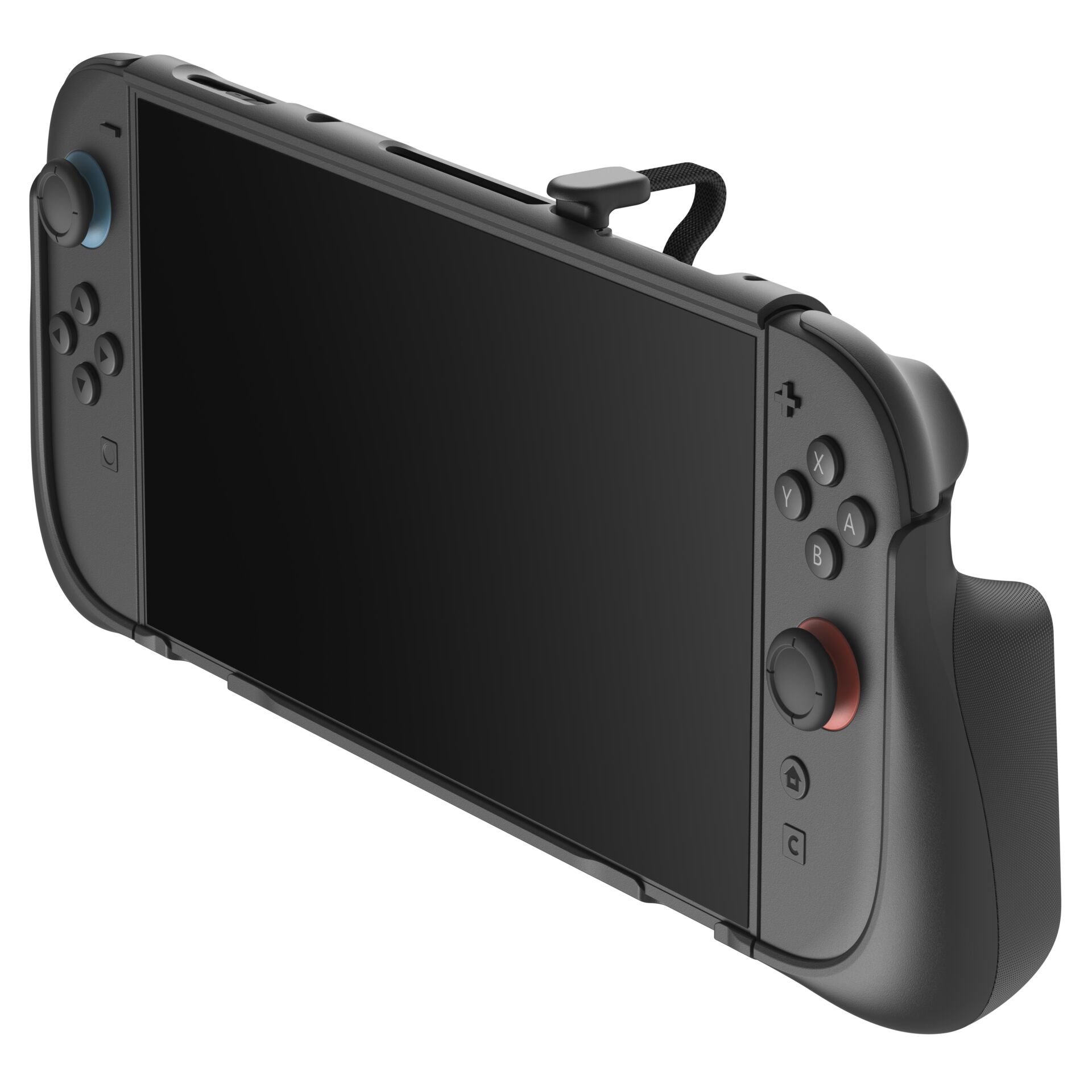 Spielekonsole, Joy-Con, Halterung, Schwarz, Trageriemen