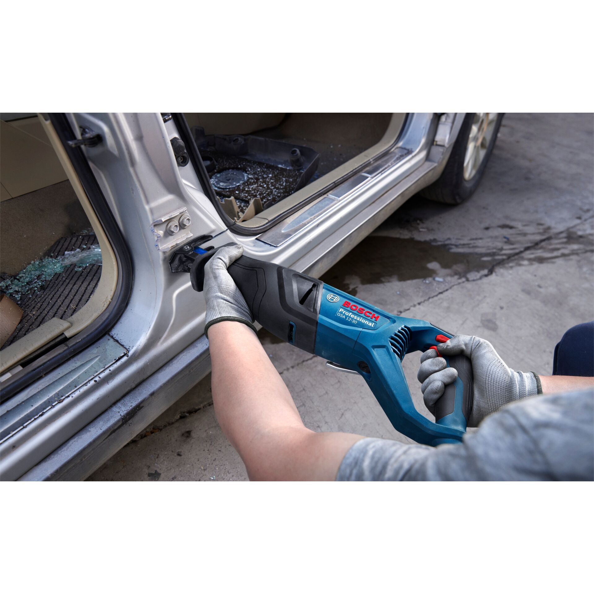 Autotür, Schleifer, Drehwerkzeug, Handschuhe, Autopflege