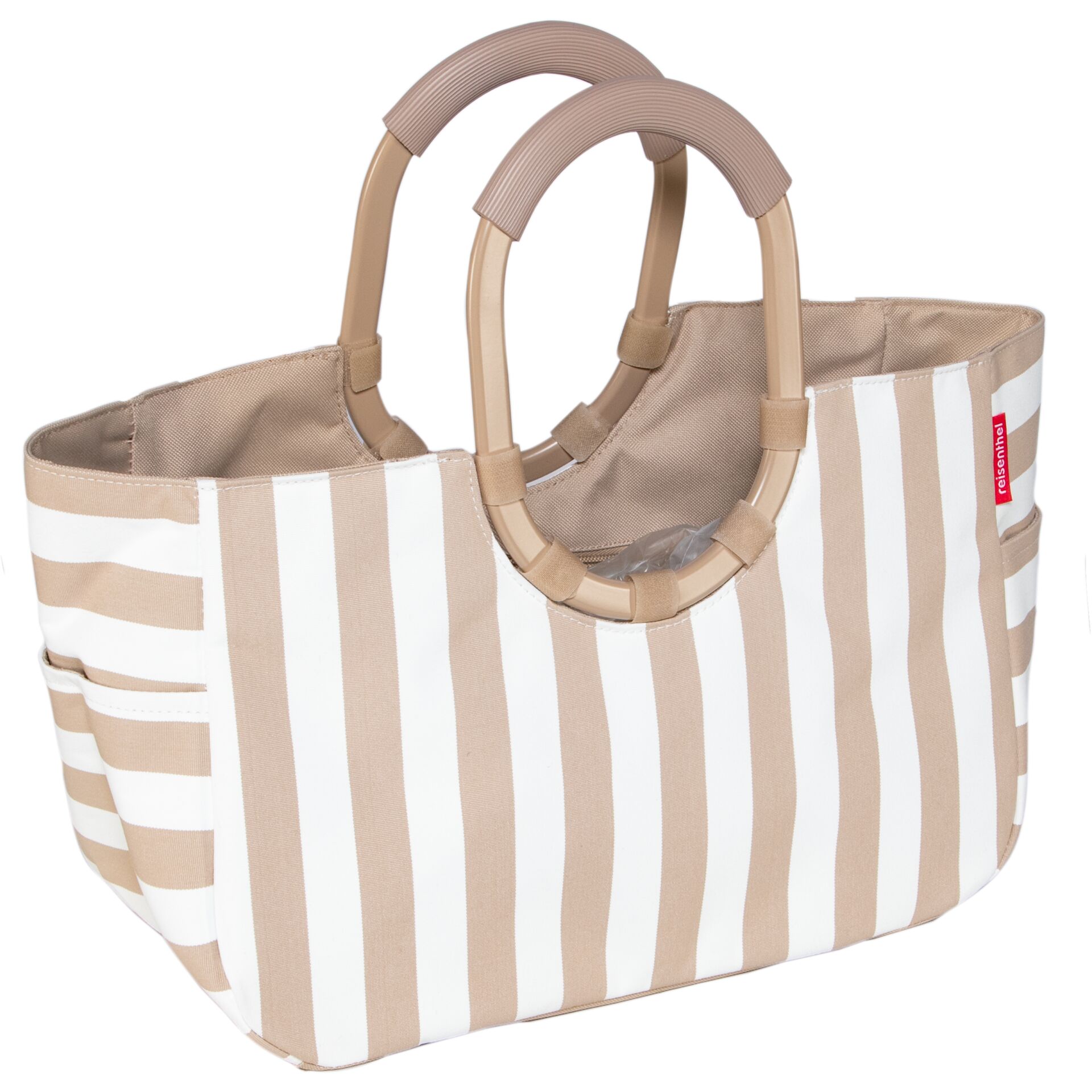 Strandtasche, Tasche, Streifen, Streifenmuster, Beige