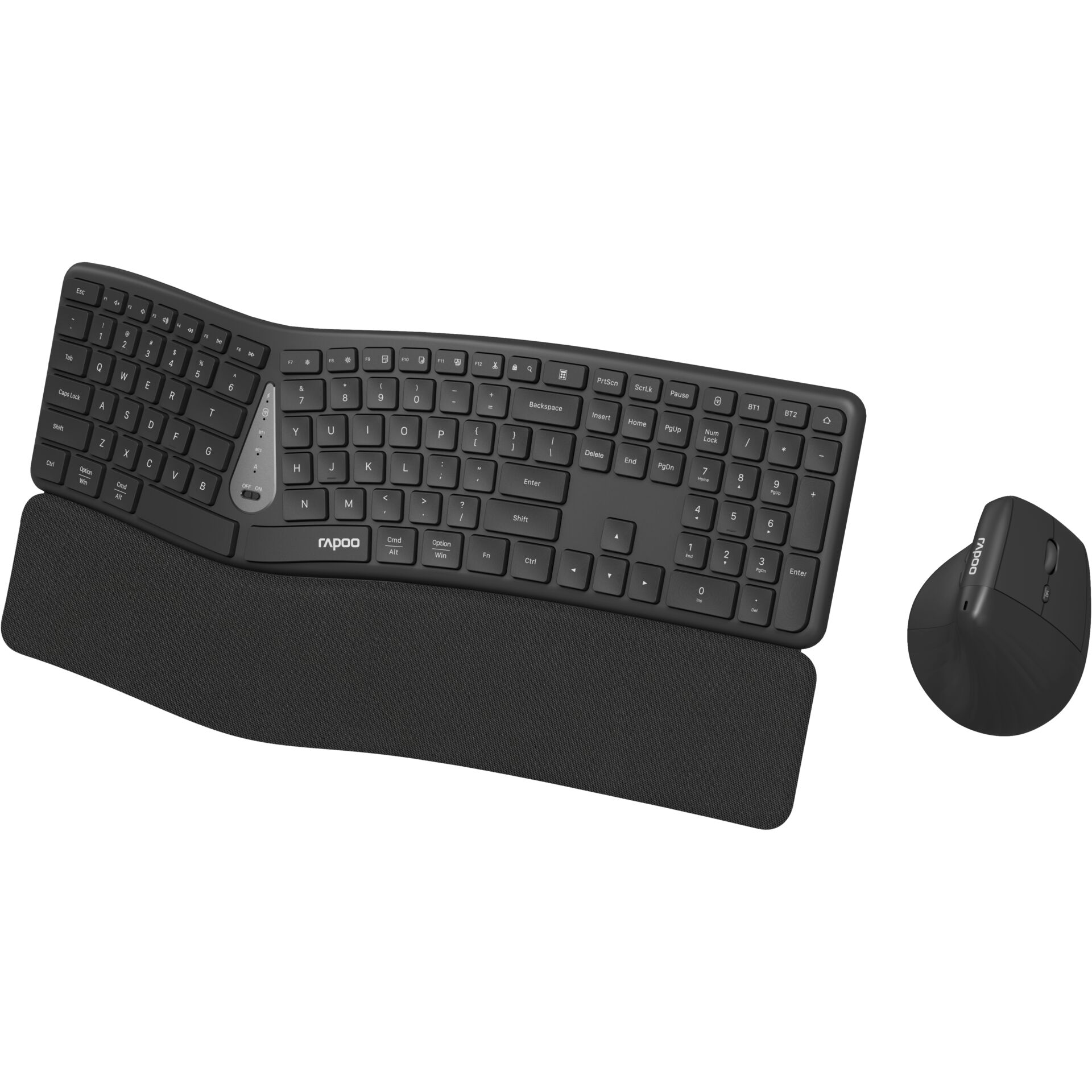 keyboard, wireless, schwarz, kompakt, handgelenkstütze