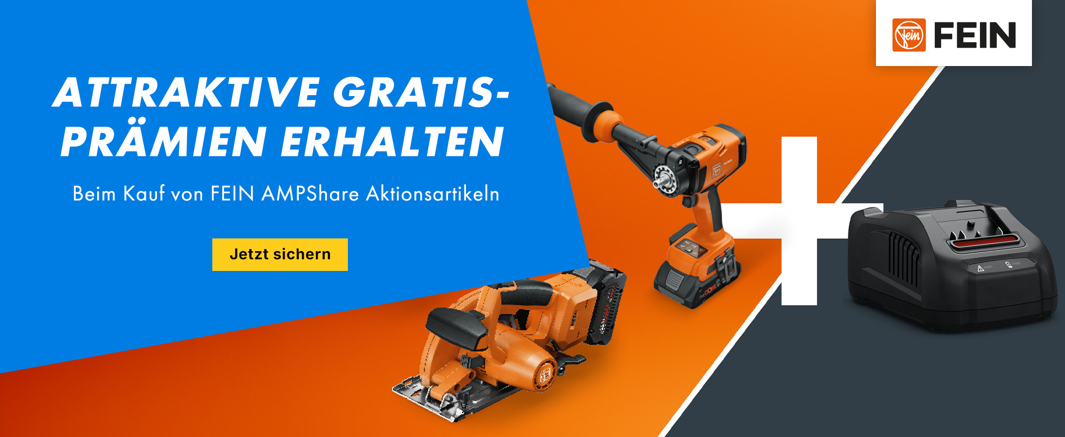 Akku-Bohrmaschine, Akku-Schrauber, Akku-Handwerkzeug, Orange Werkzeug, Ladegerät