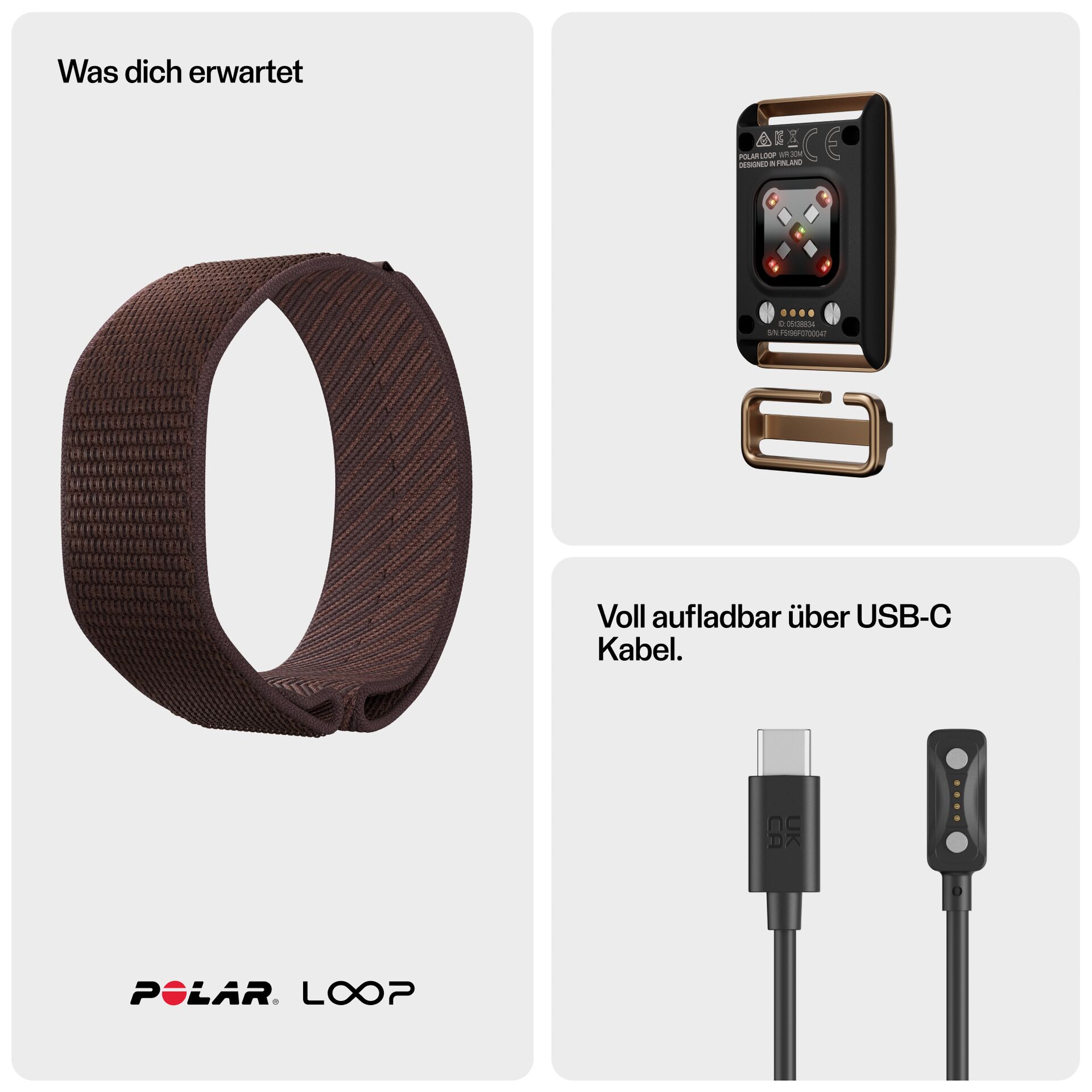Armband, Braun, Meshband, Fitness, Smartwatch-Zubehör