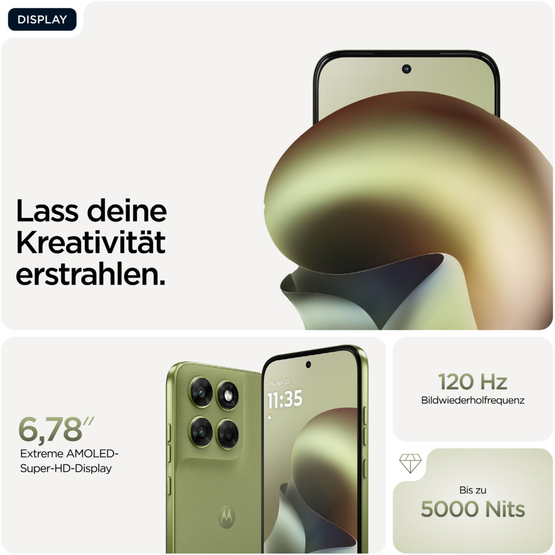 Smartphone, Display, Triple camera, 120 Hz, 5000 Nits