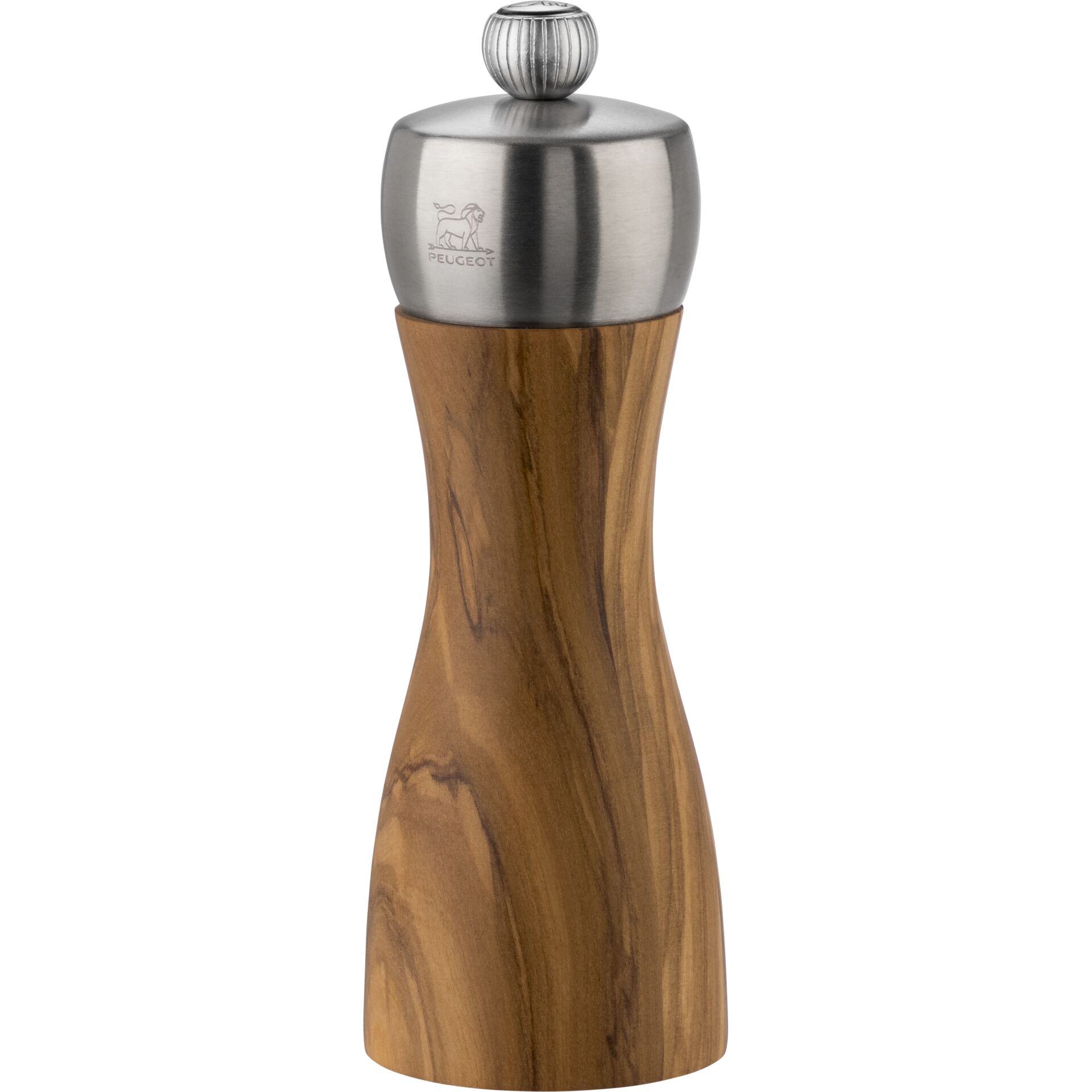 Peugeot Fidji Pfeffermühle 15 cm  Olivenholz und Edelstahl Flasche, Shaker, Töpferei