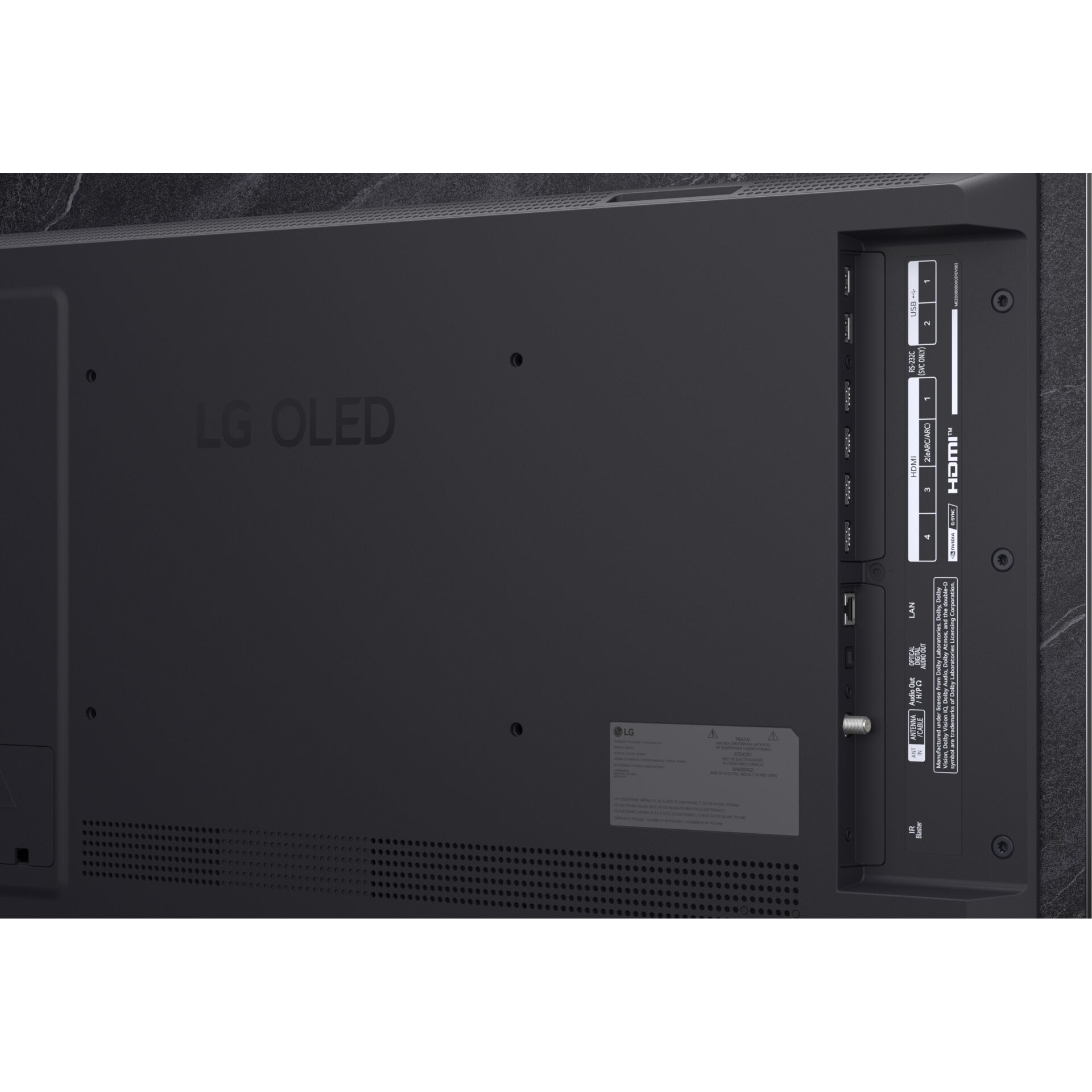  Fernseher,  LG OLED,  Anschlüsse,  HDMI,  USB
