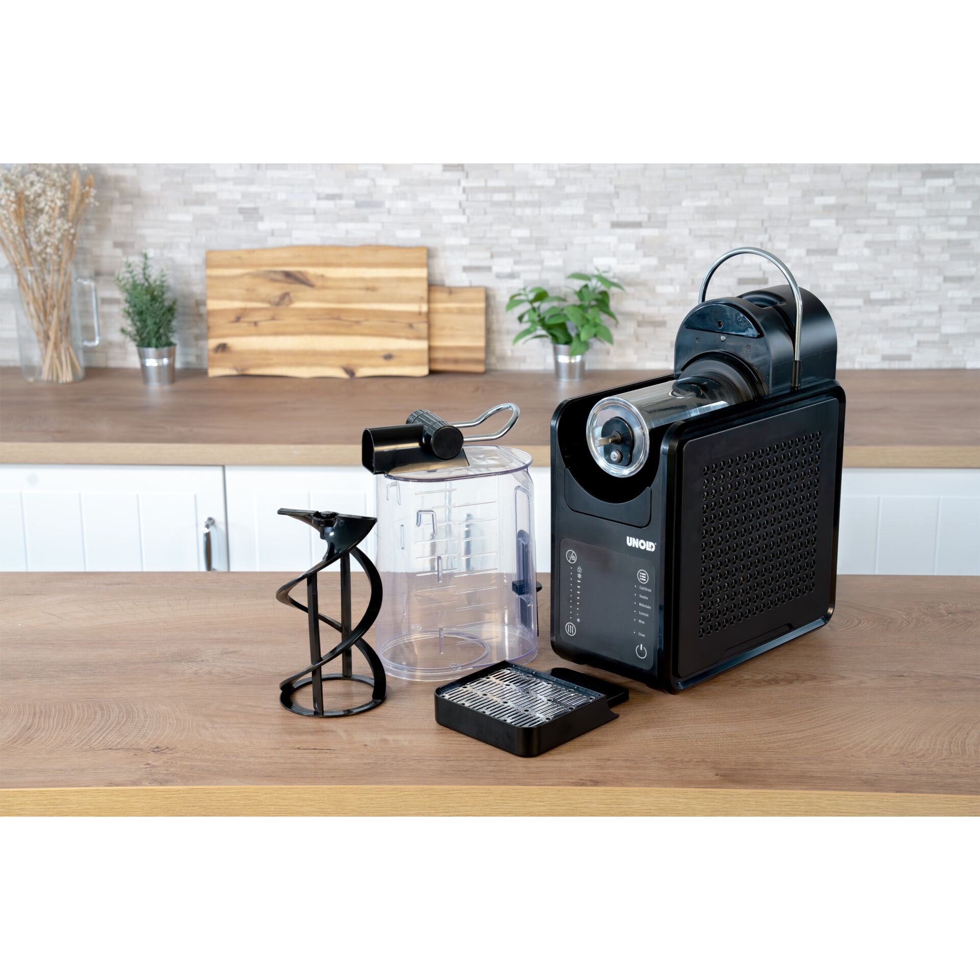 Kaffeevollautomat, Kapselmaschine, Schwarzer Kaffeeautomat, Kaffeemühle, Wasserbehälter