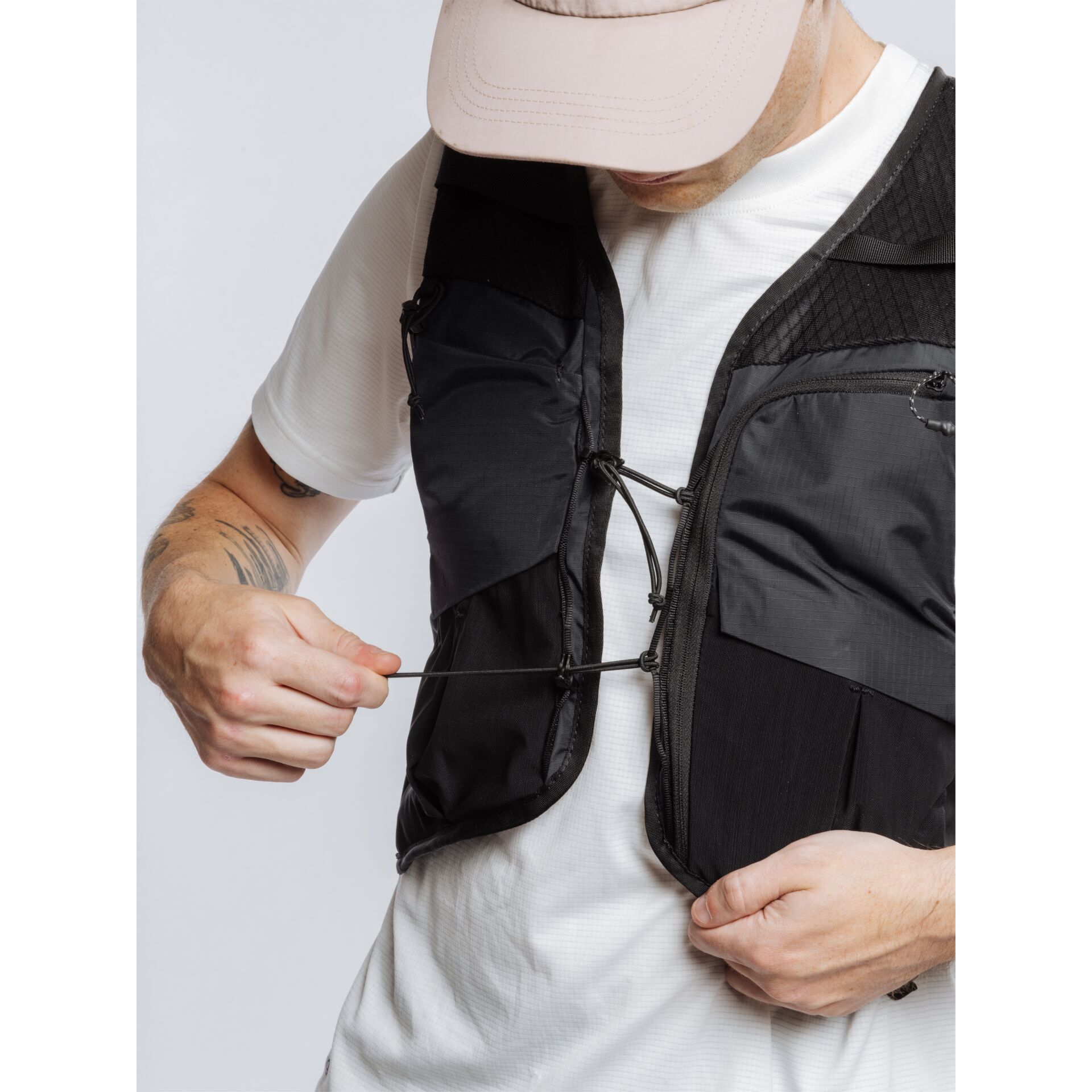 Weste, leicht, verstellbar, Reißverschluss, Taschen