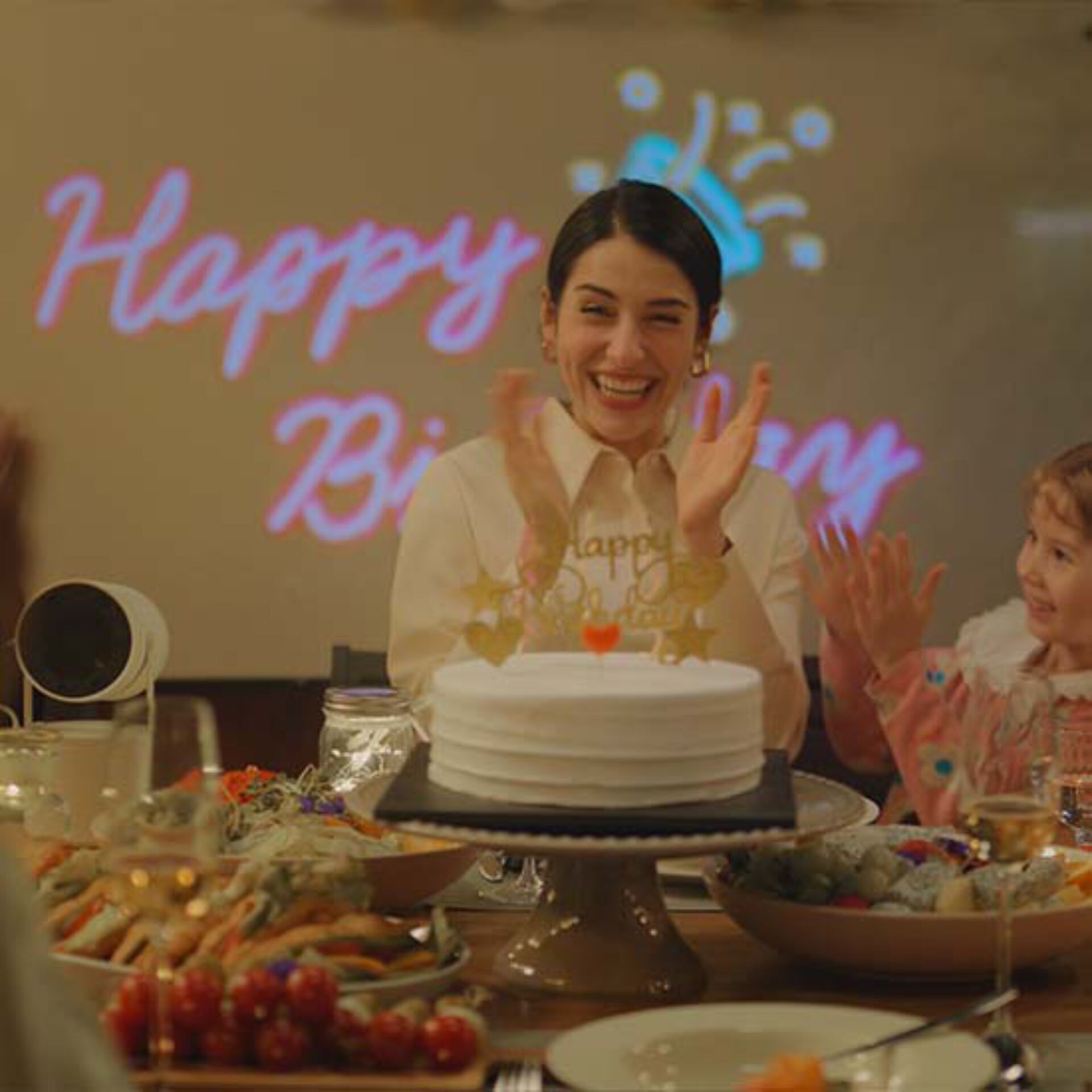 Leute, Person, Geburtstagstorte, Torte, Gesicht