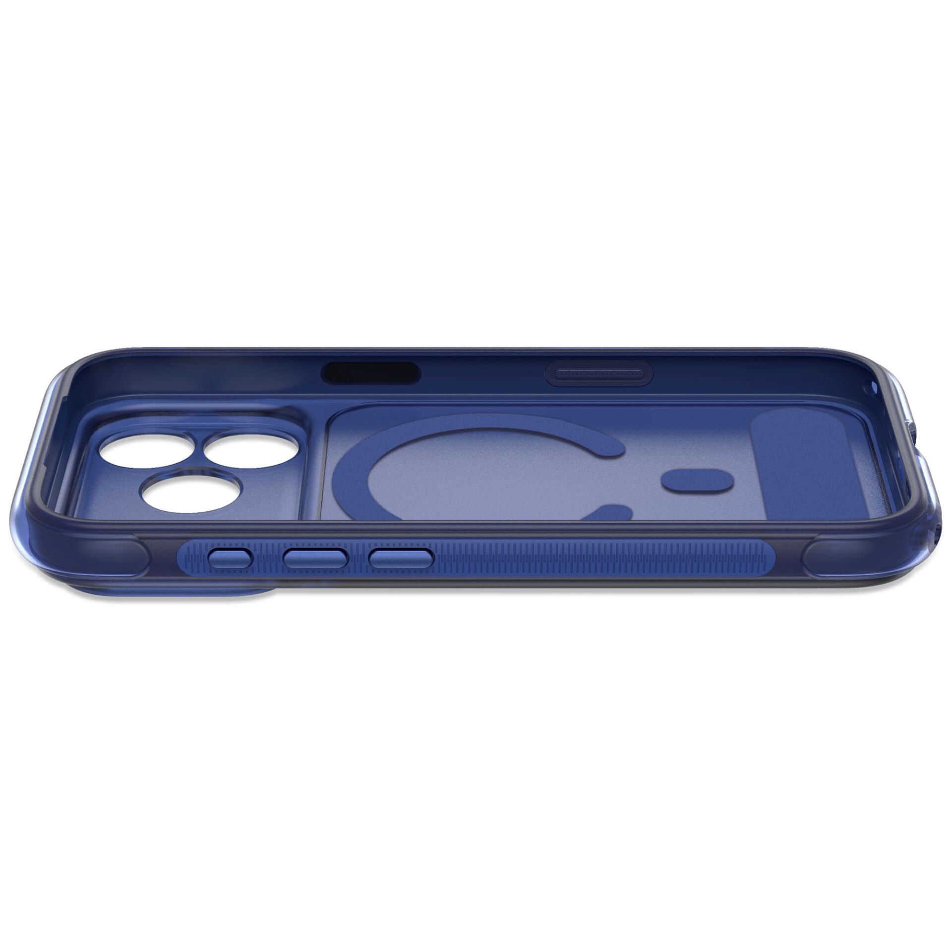 Hülle, Case, iPhone, Backshell, Schwarz-Blau