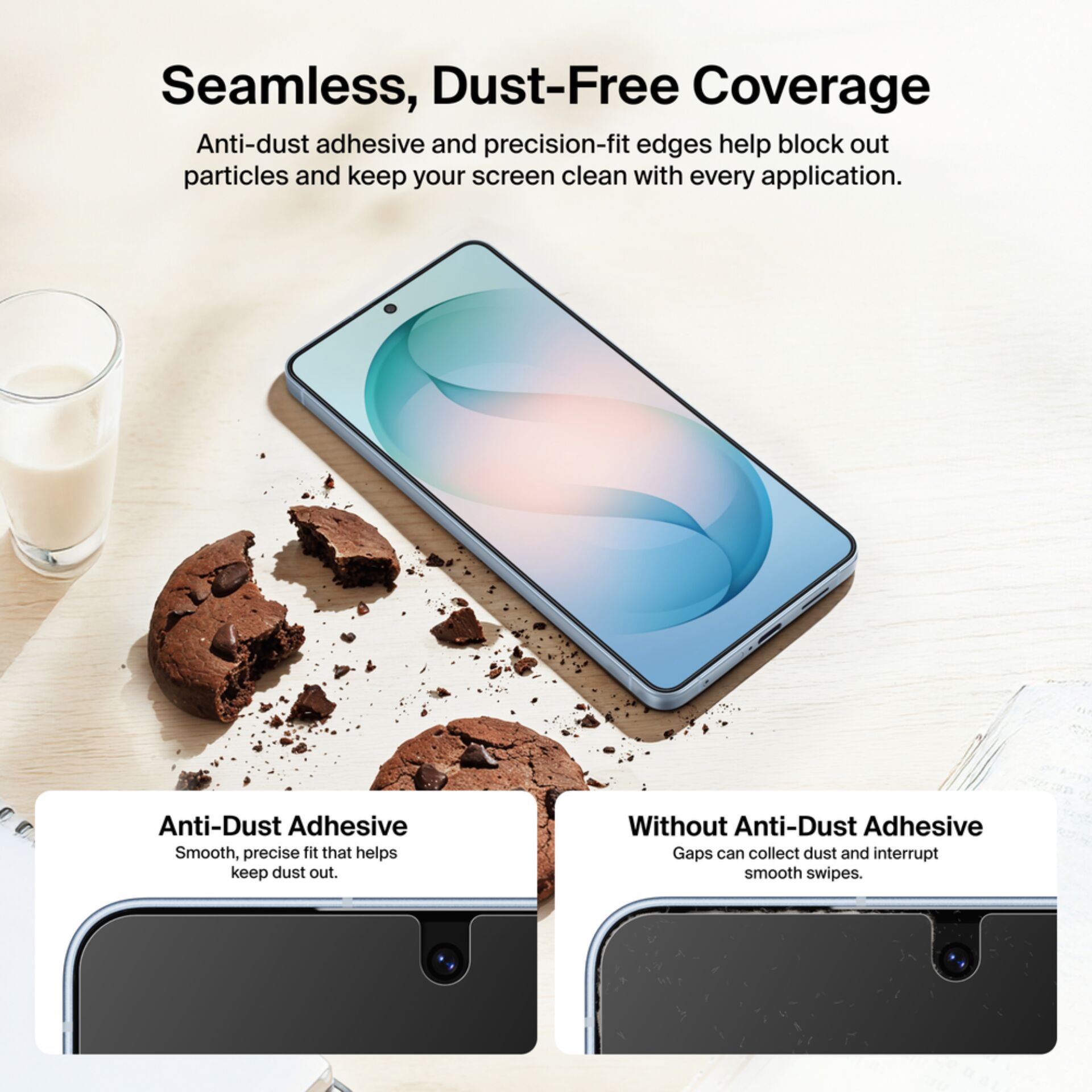 smartphone, Telefon, randloses.display, Bildschirm, Notch