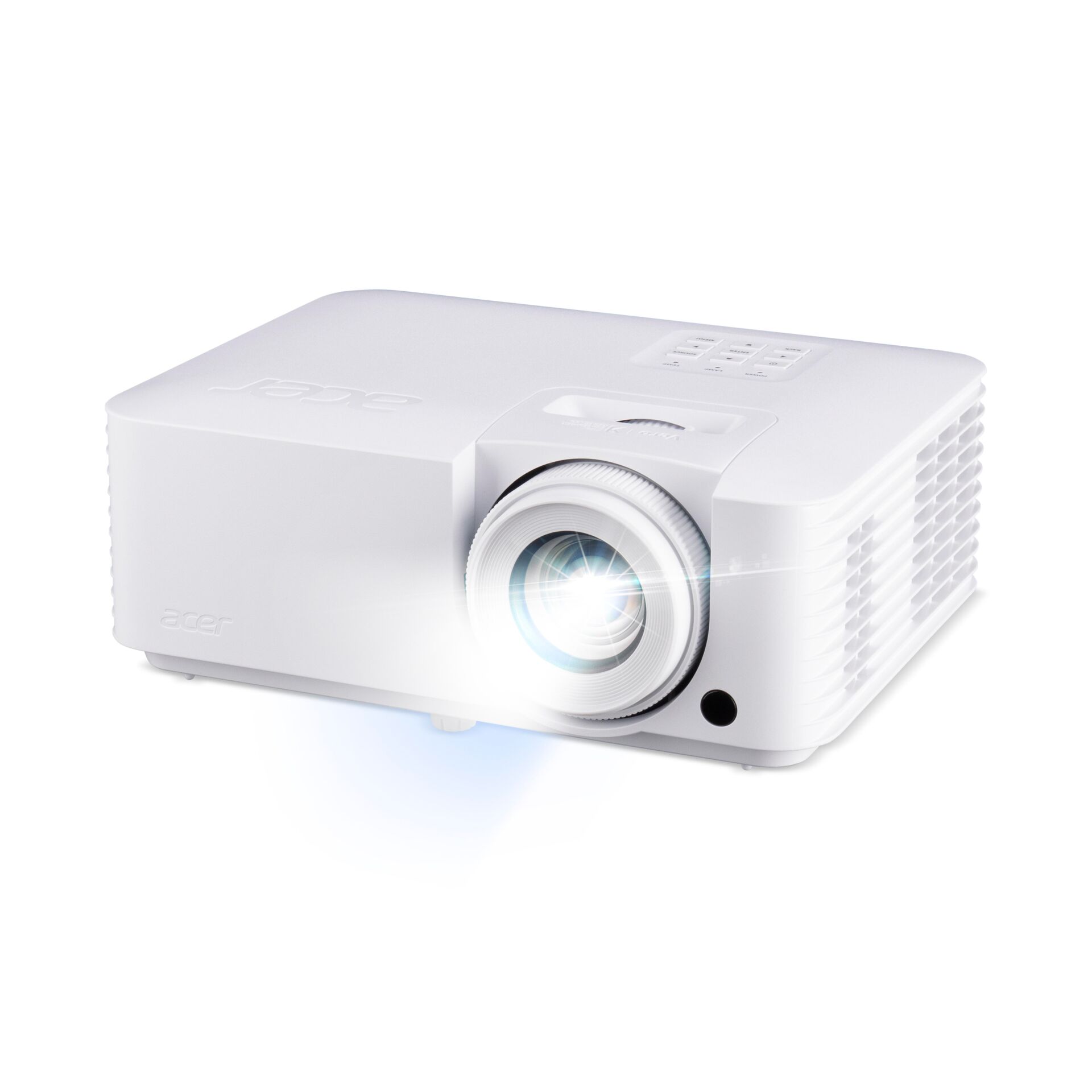 Projektor, LED-Projektor, Weiß, Kompakt, Projektorlinse