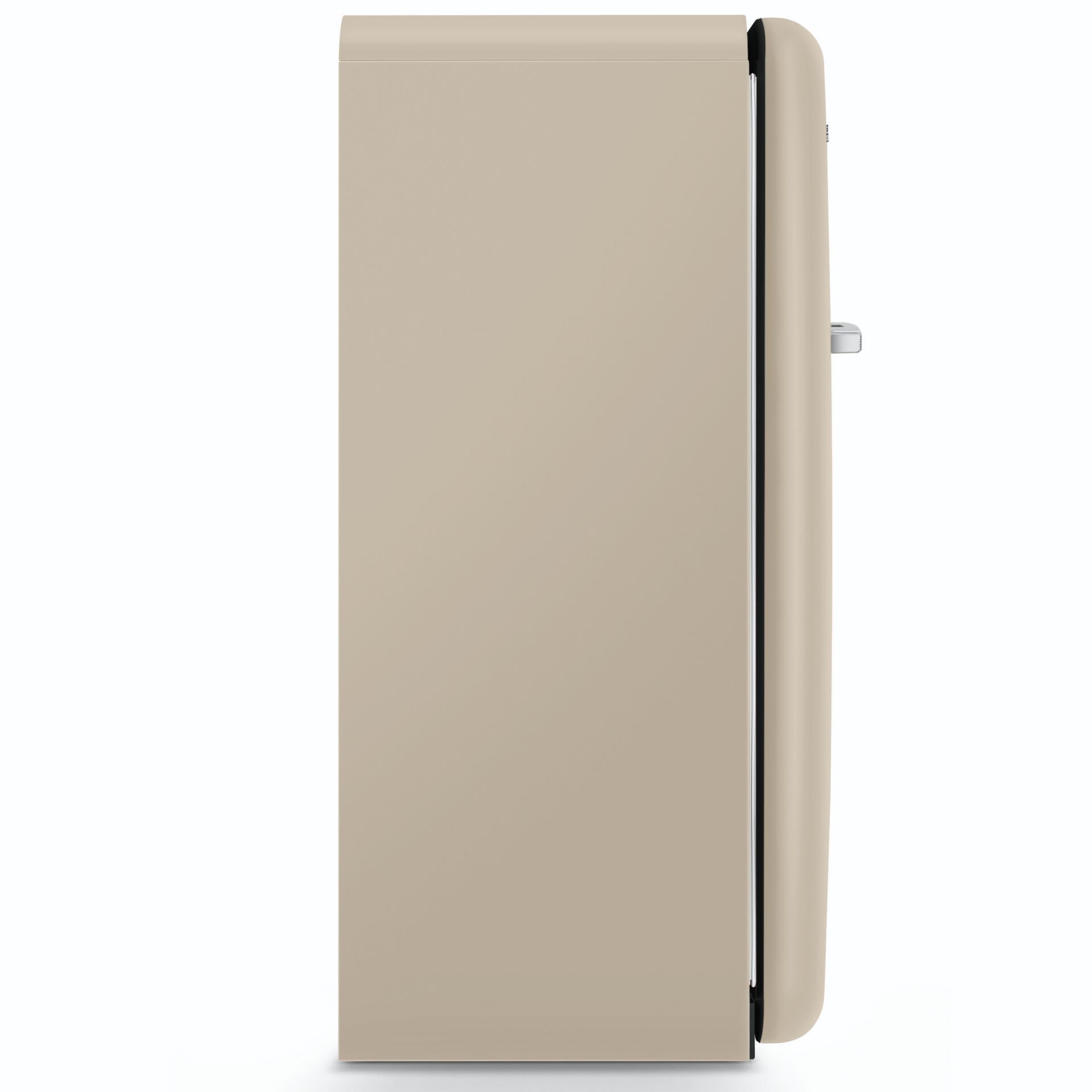 Kühlschrank, Einbaugerät, beige, Seitlicher Griff, Türscharnier