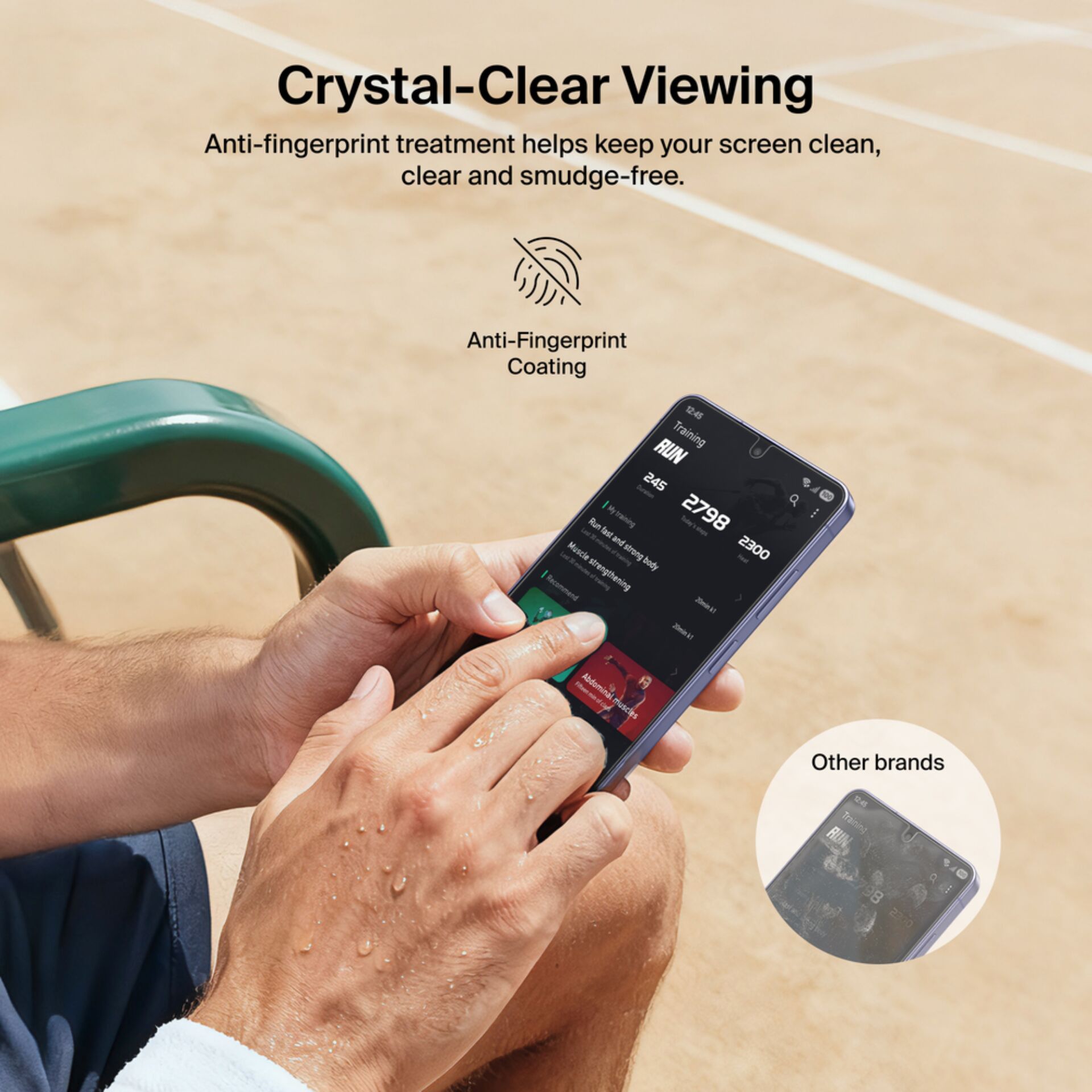 Bildschirm, Telefon, Touchscreen, Anti-Fingerprint, Beschichtung