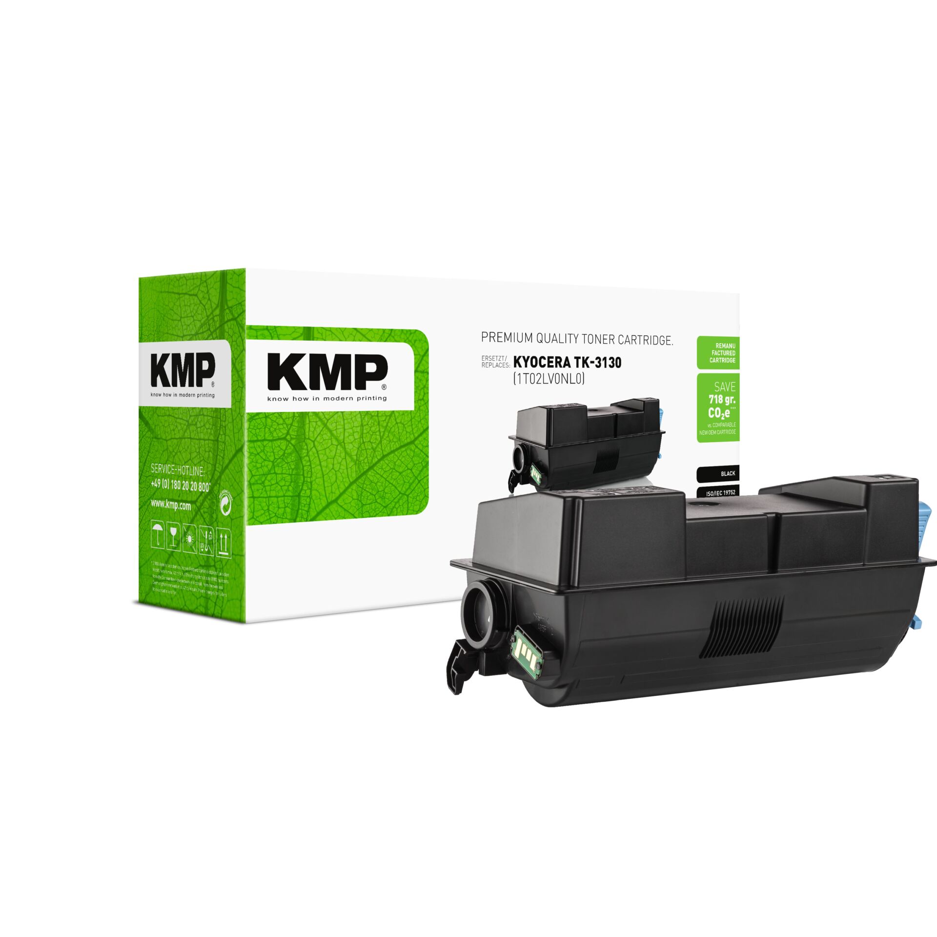 Tonerpatrone, Druckerpatrone, Schwarz, Ersatzpatrone, KMP