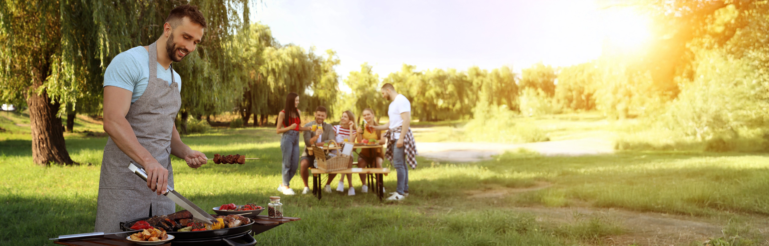 Grill, Grillfest, Barbecue, Grillspieß, Grillplatte
