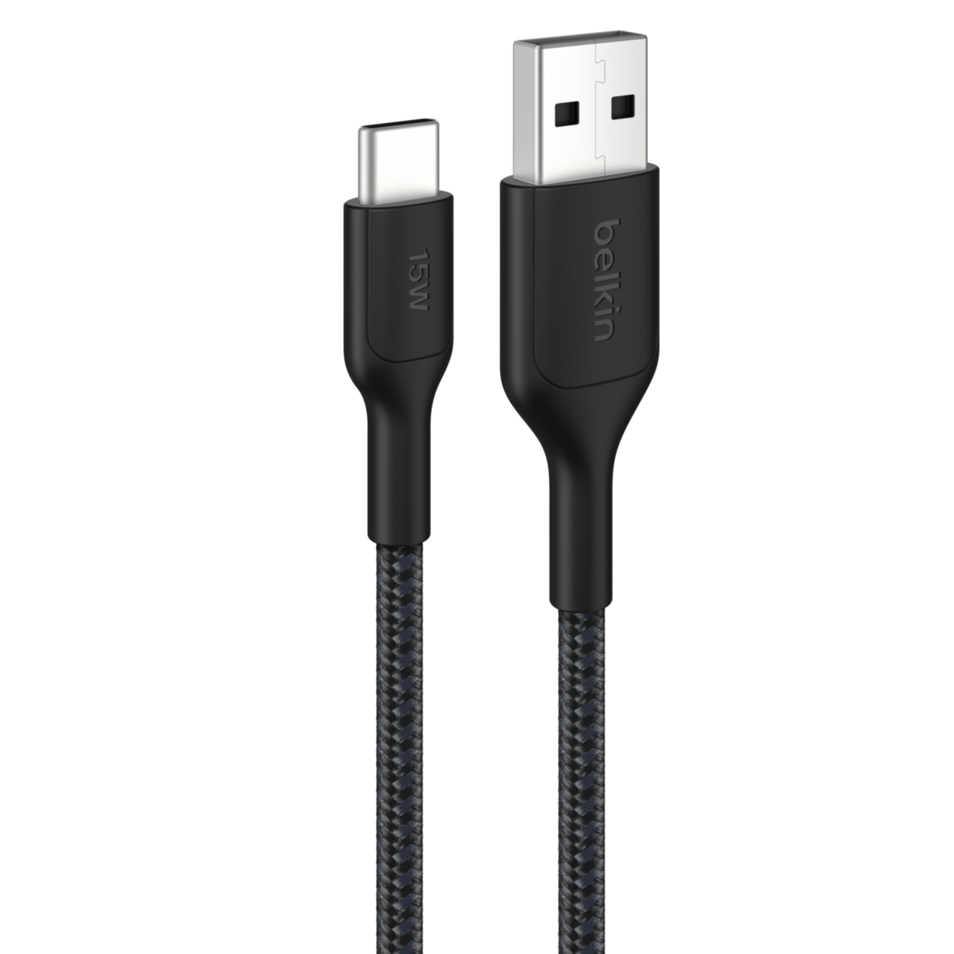 USB-C-Kabel, 15W, geflochten, USB-A, Belkin