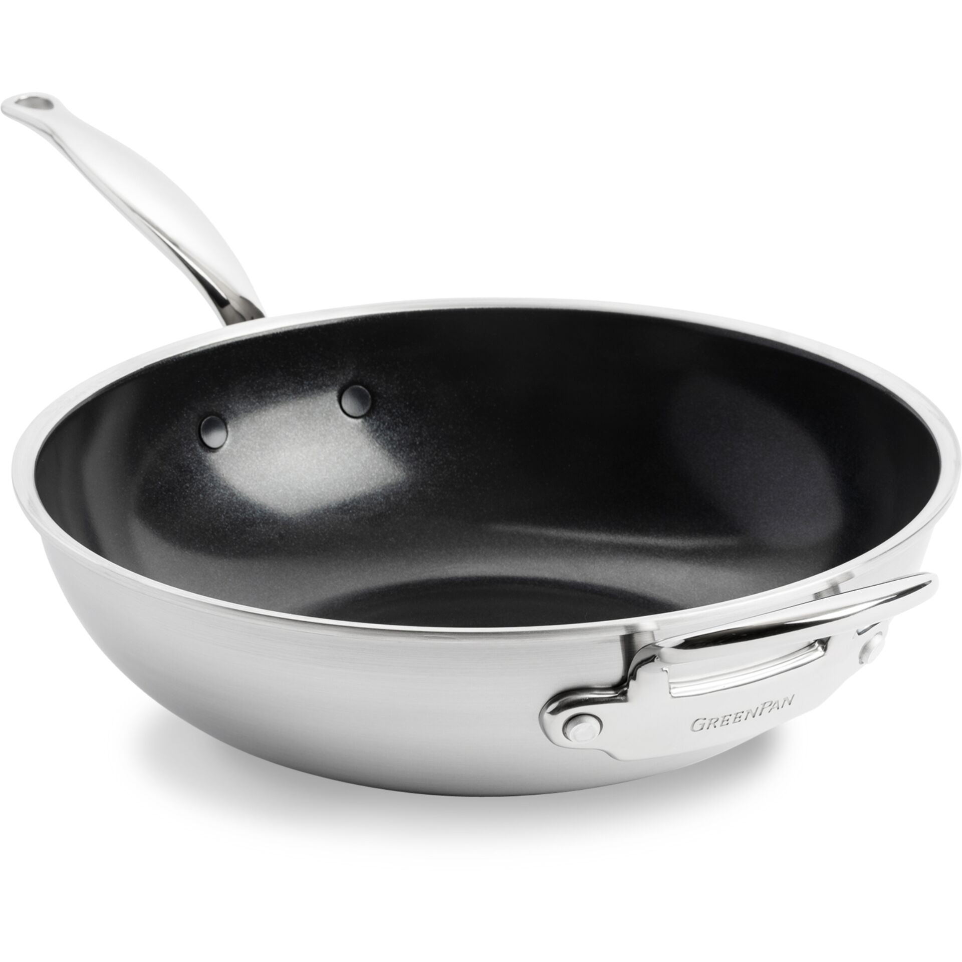 GreenPan Premiere  Wok  30 cm Edelstahl