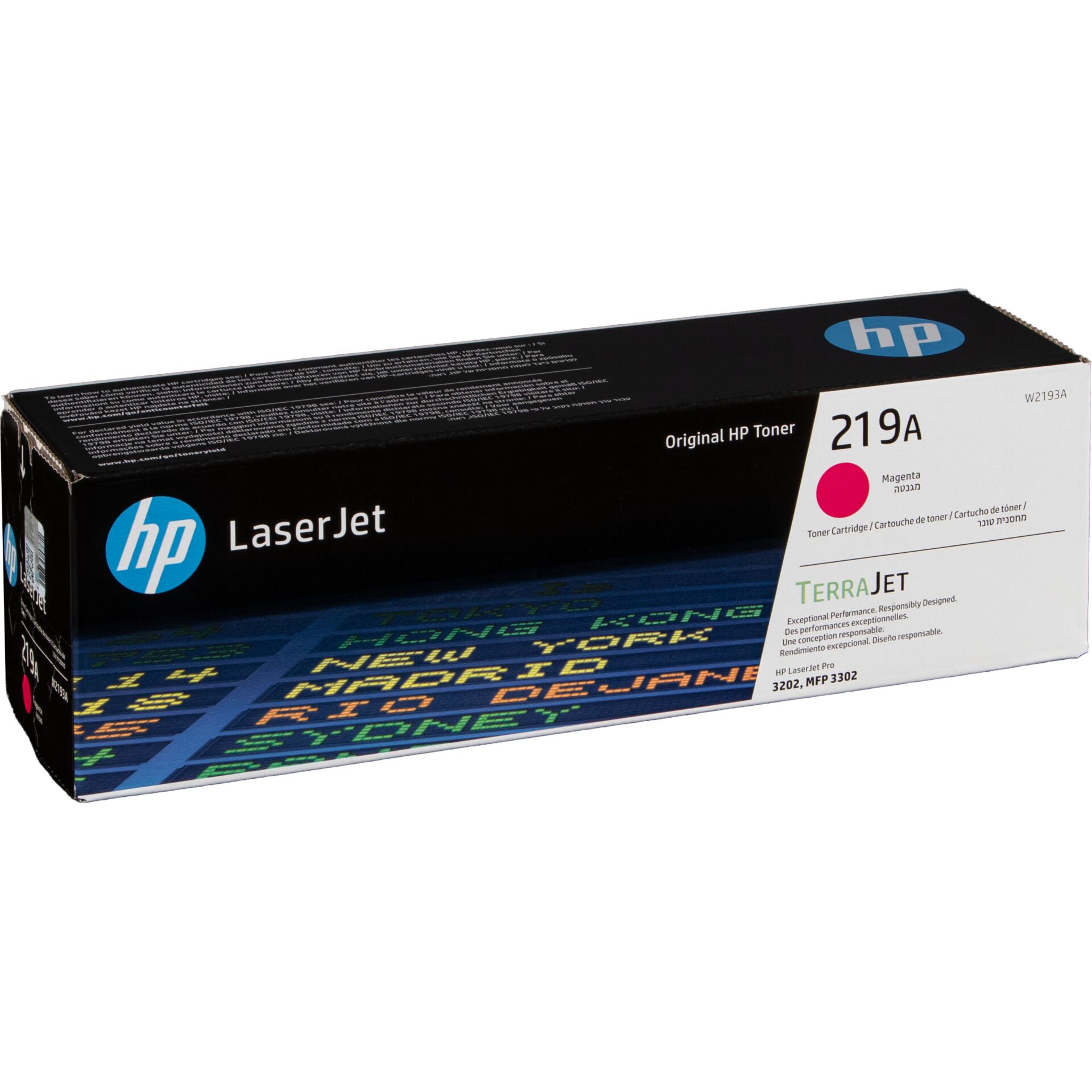 Text, LaserJet, Toner, Magenta, 219A, TerraJet