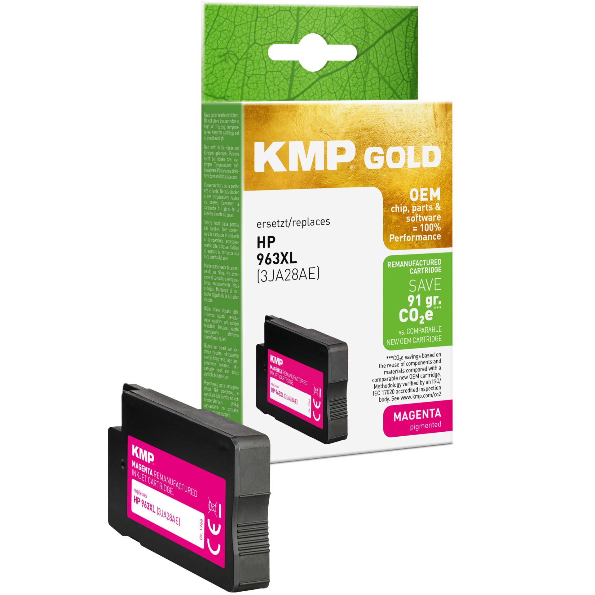 Adapter, Elektronik, Hardware, KMP, Magenta, Tintenpatrone, HP 963XL, Remanufactured cartridge