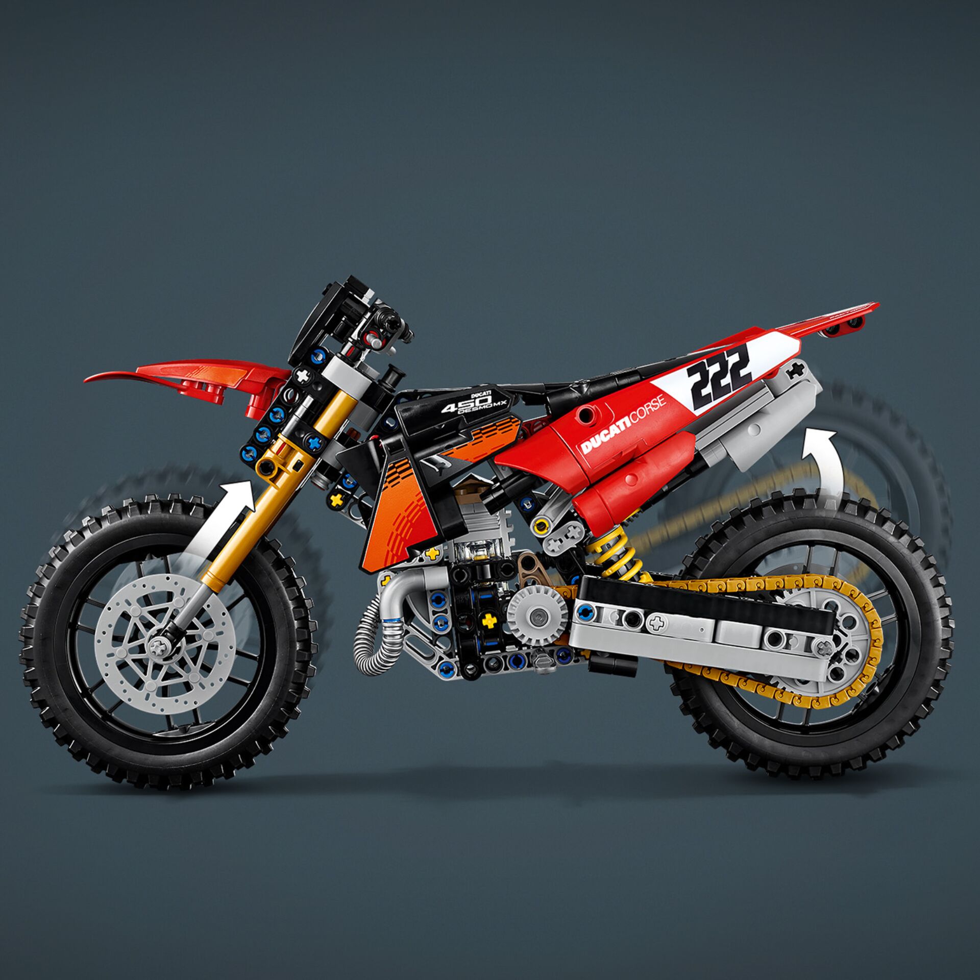 Dirt bike, Motorrad, Off-road, Rot, LEGO