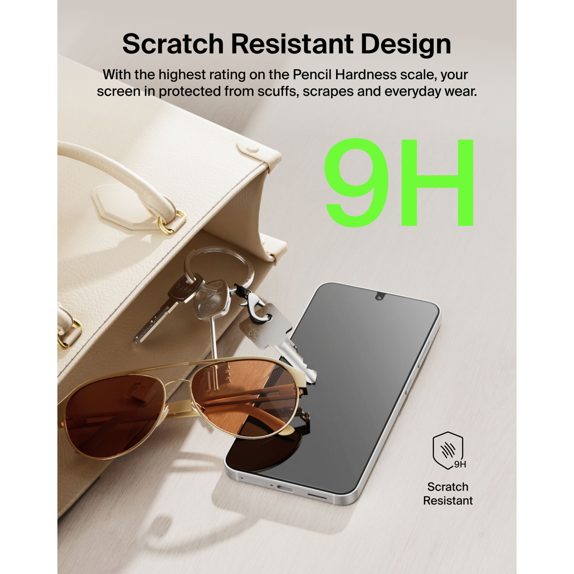 Schutzfolie, Scratch Resistant, 9H, Paketinhalt, Smartphone Schutz