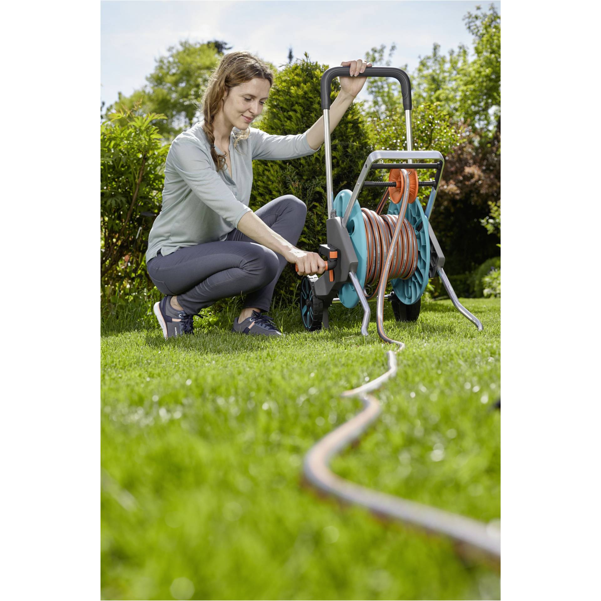 Gras, Pflanze, Rasen, Person