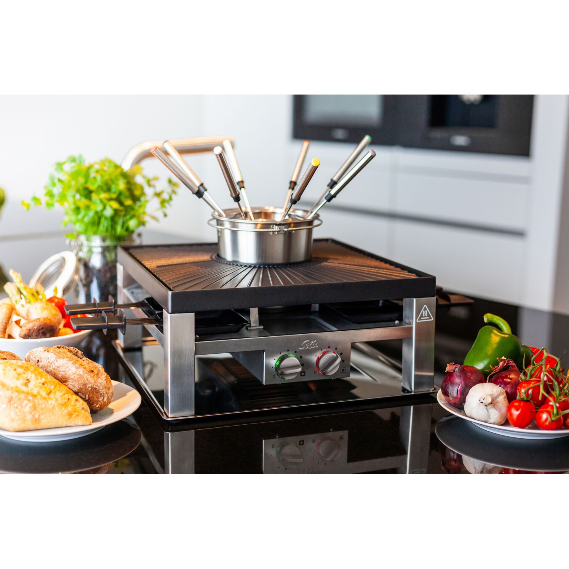 Drinnen, Küche, Mahlzeit, Kochfeld, Brot