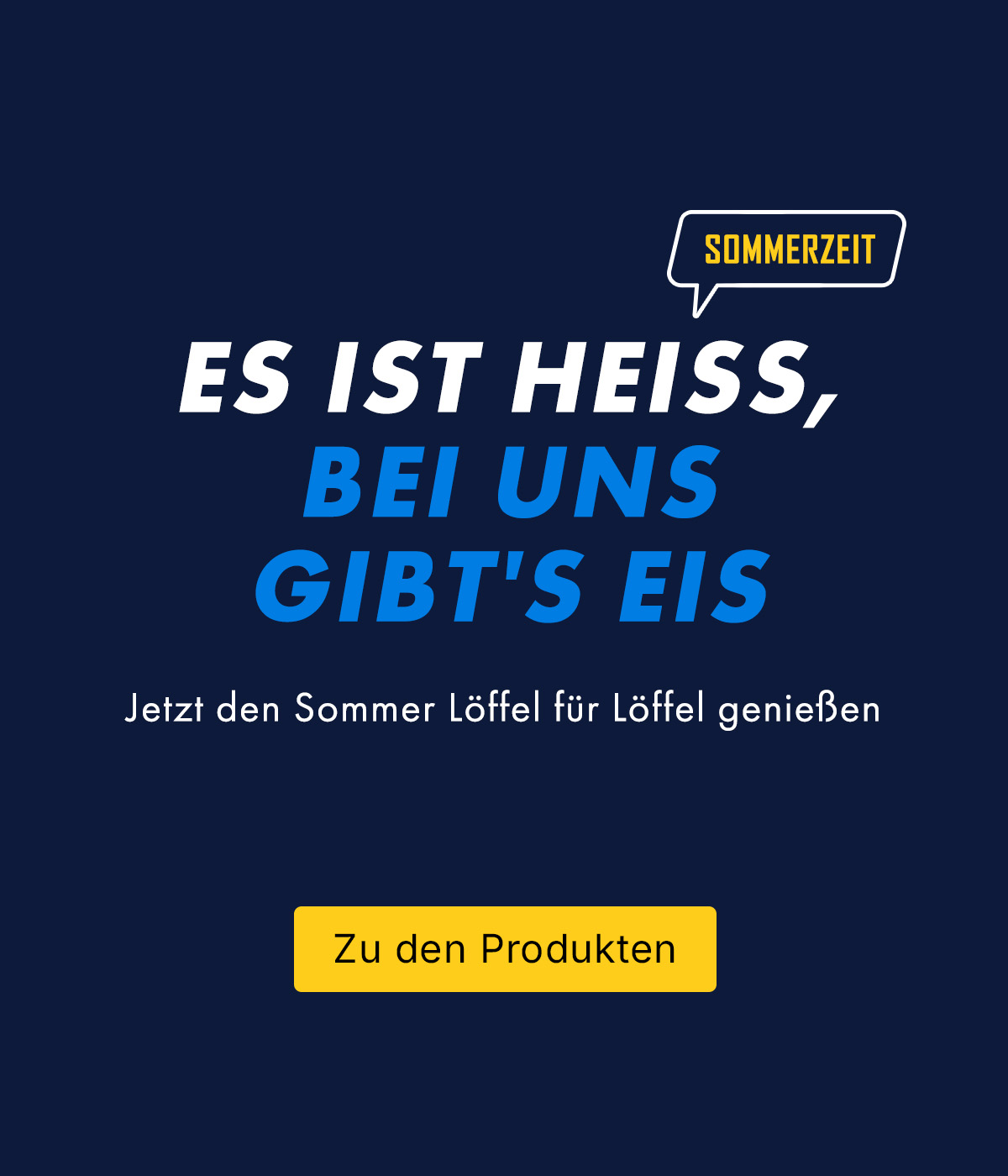 eis, sommerzeit, löffel, poster, text