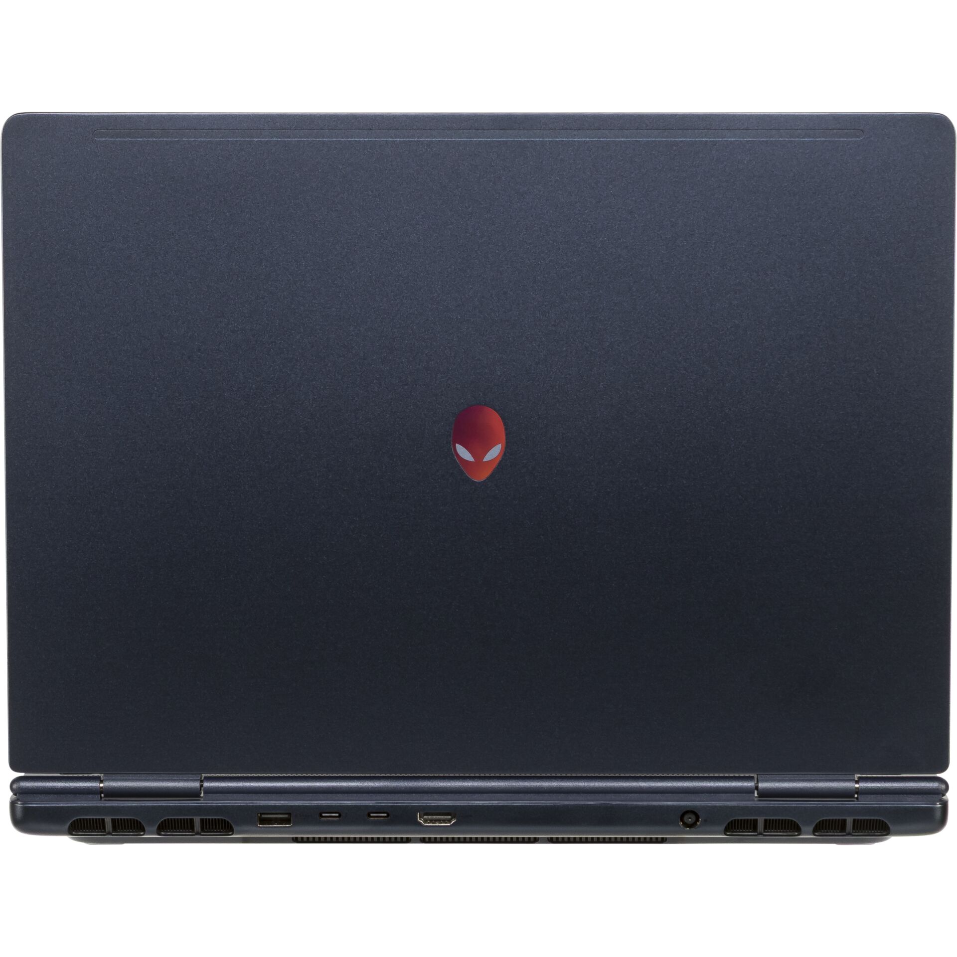 laptop, Aluminium,  Blau, Port-Anschlüsse, Deckel-Design