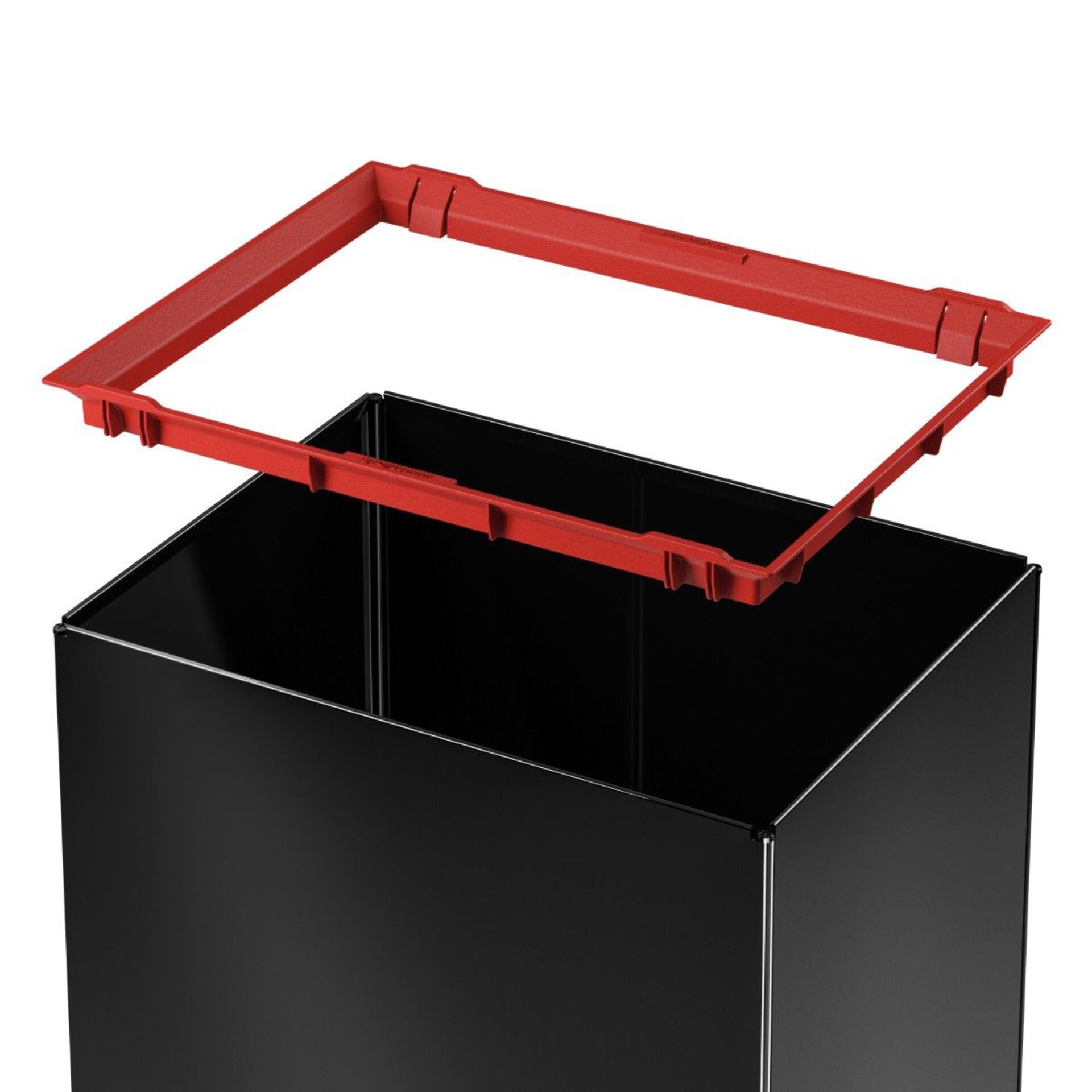Sichtbox, Aufbewahrungsbox, Stahlrahmen, Schwarz, Reduziert