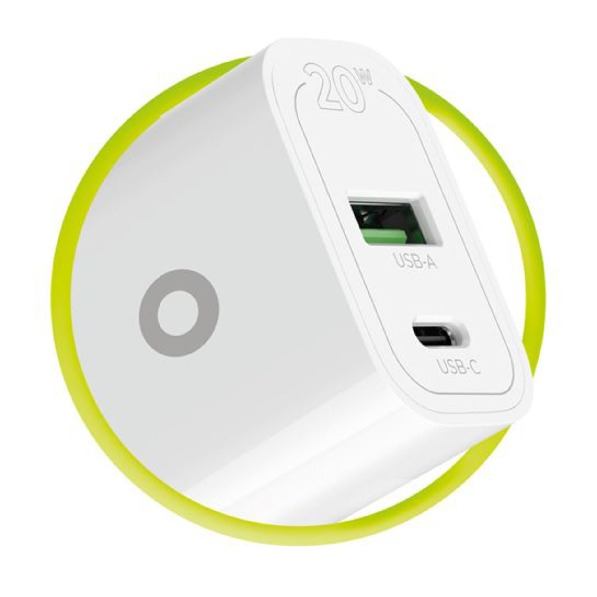USB-Ladegerät, USB-A, USB-C, 1 Anschluss, kompakt
