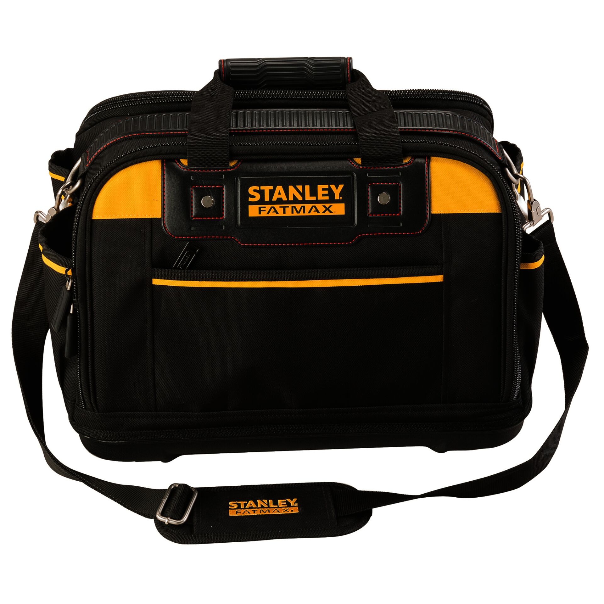 Werkzeugtasche, Werkzeugtasche, Tasche, Schwarz, Orangene Akzente