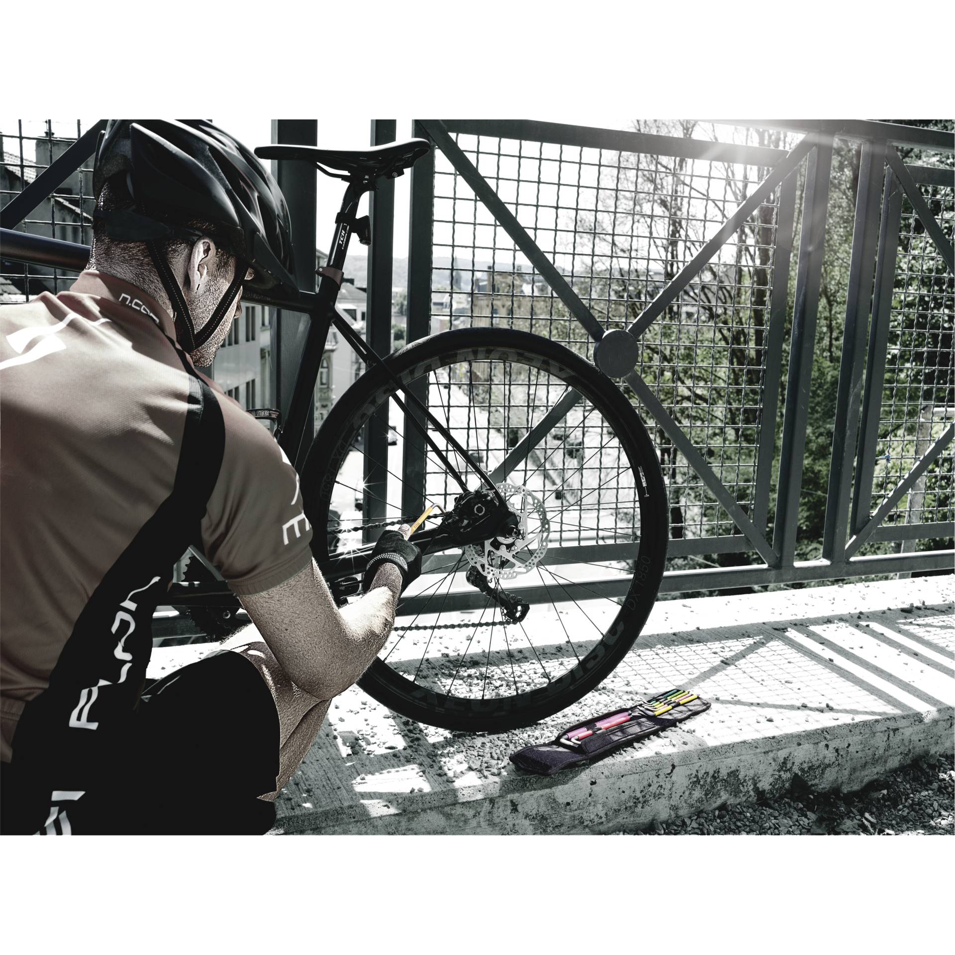 Sprach, Rad, Helm, Mann, Person