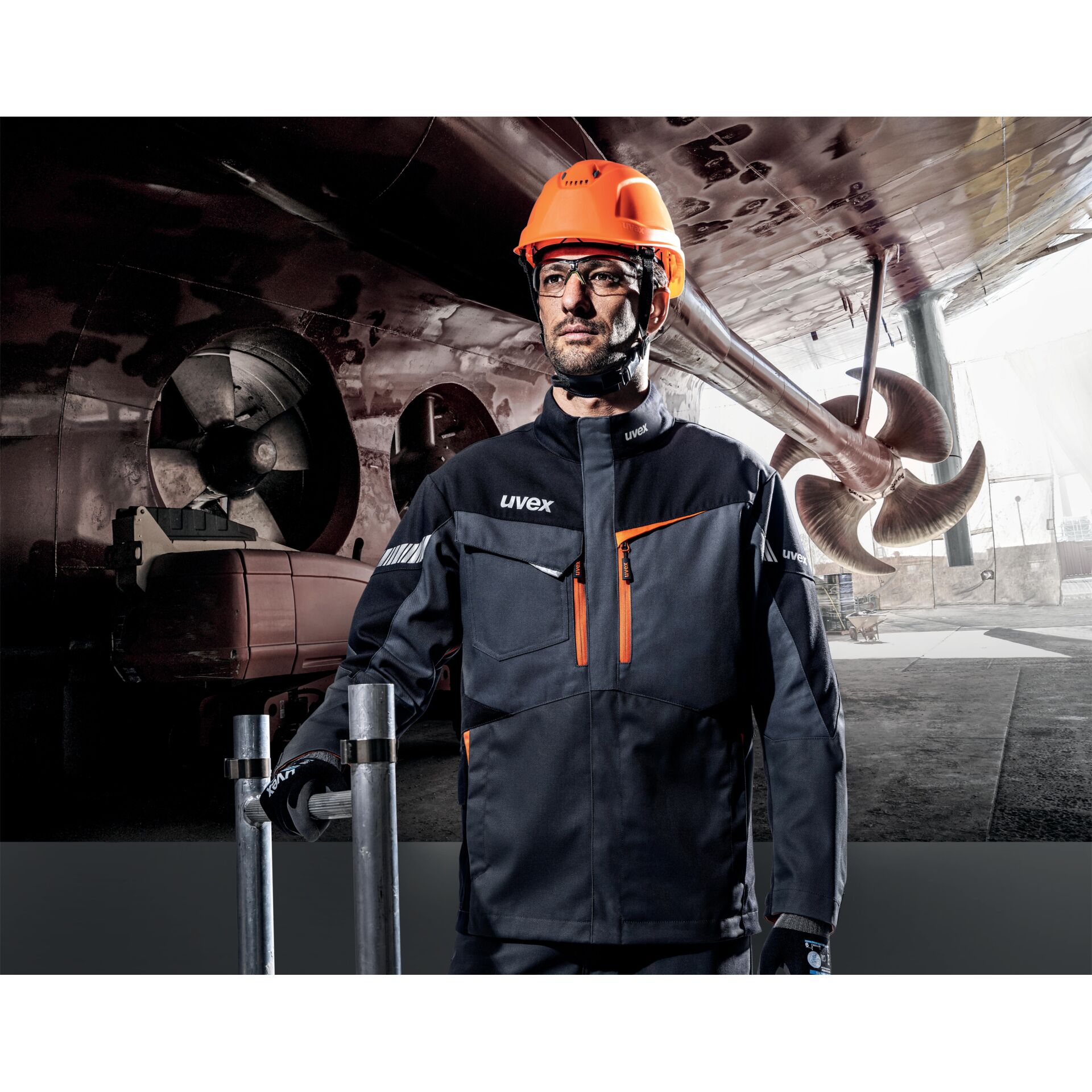 Arbeiter, Schutzhelm, Helm, Mantel, Jacke