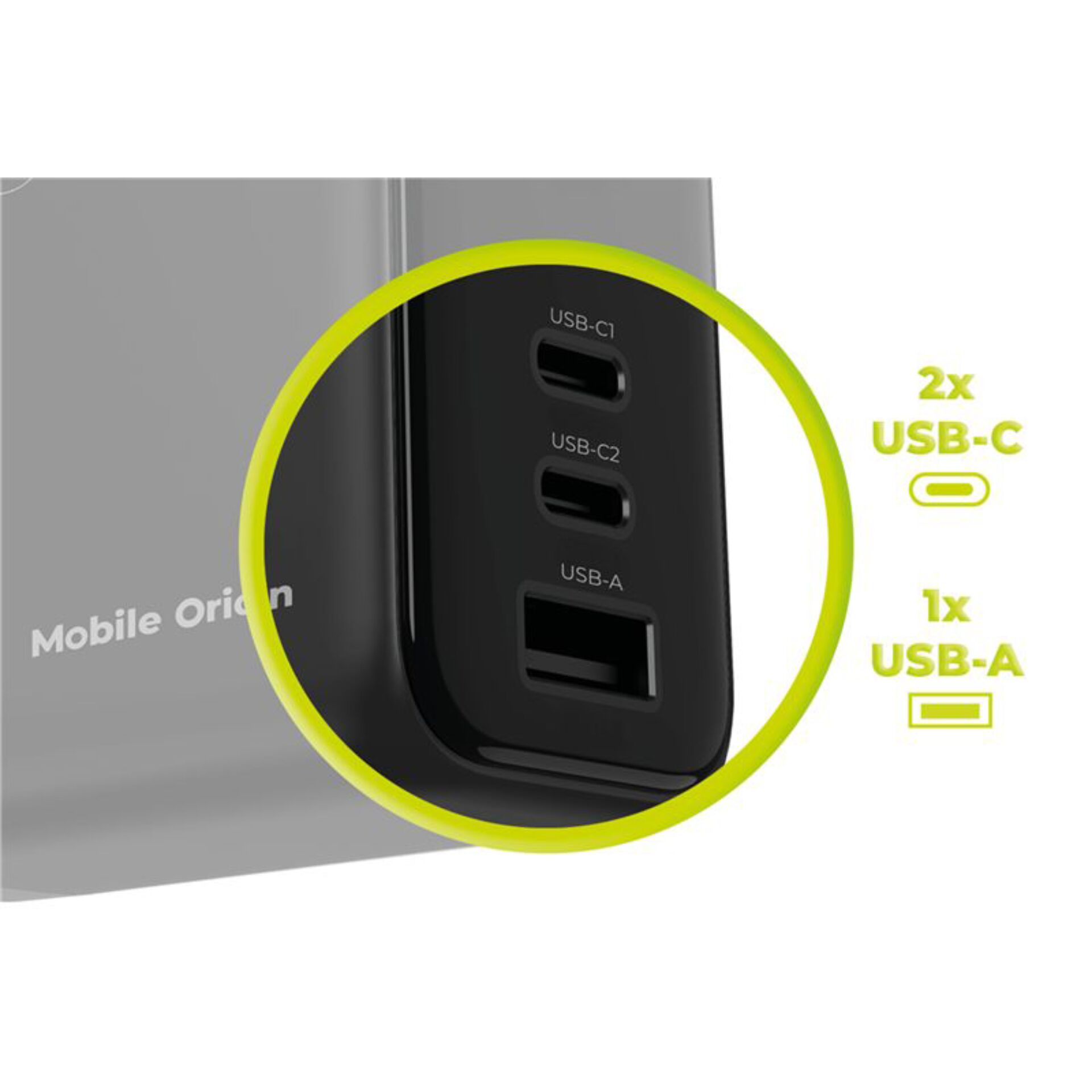 USB-C-Hub, Multiplattformport, Schwarz, USB-C-Anschlüsse, Adapter