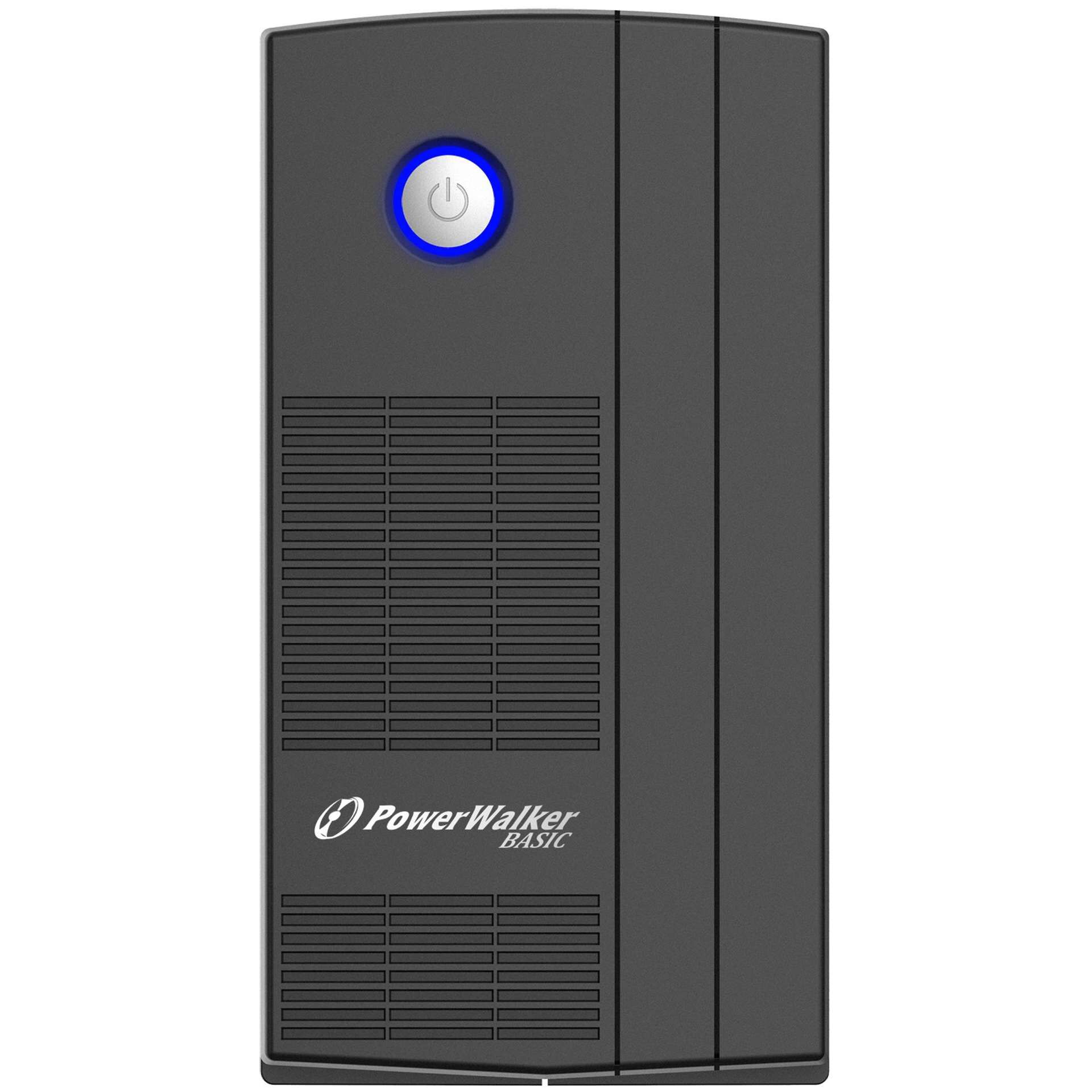 USV, Turm-USV, Tower, blauer Knopf, PowerWalker Basic