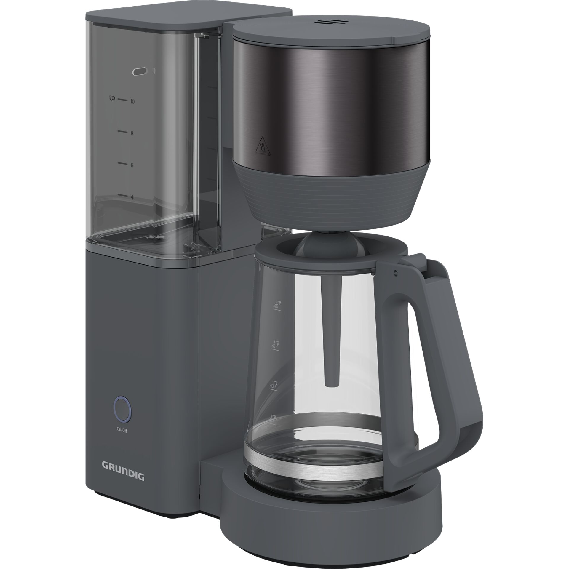 Kaffeemaschine, Filterkaffeemaschine, Glaskanne, Küchengerät, Stahloptik