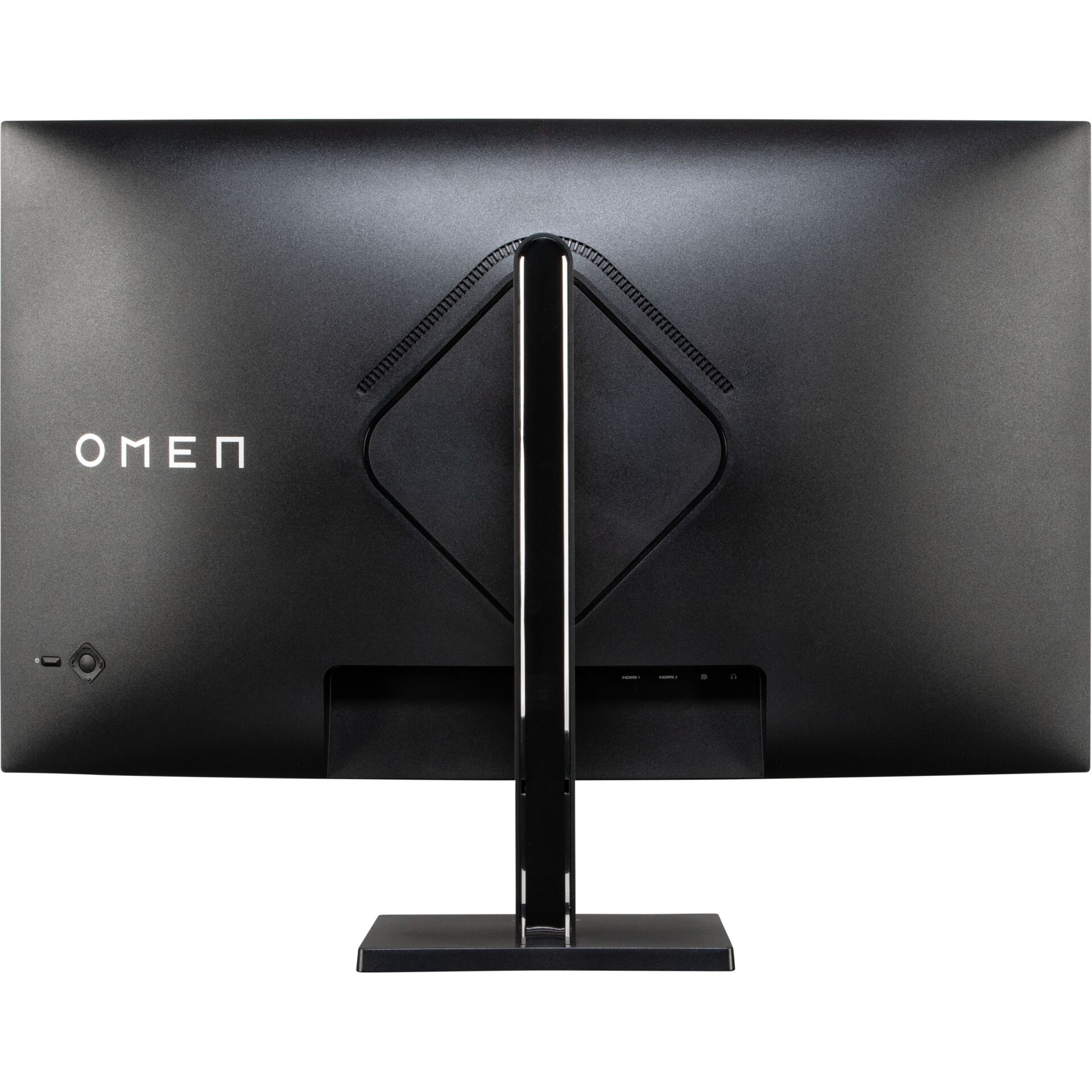 Monitor, LED, Schwarz, Rückseite, Stand