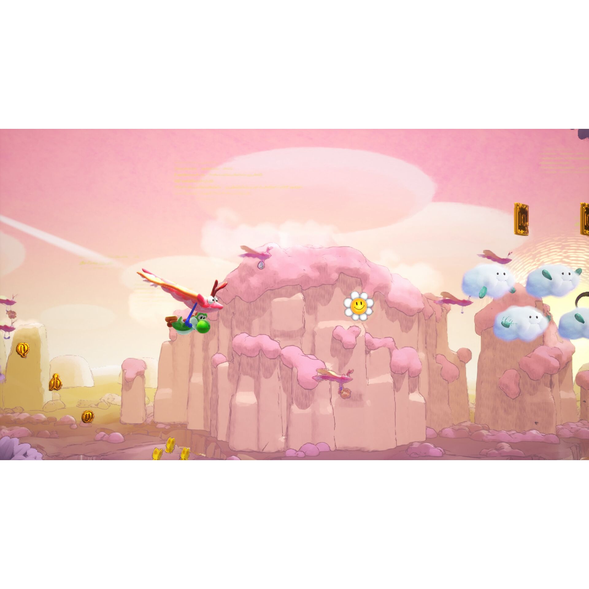plattform, fantasy-land, pink-lands, schwebender-drache, wolken-inseln