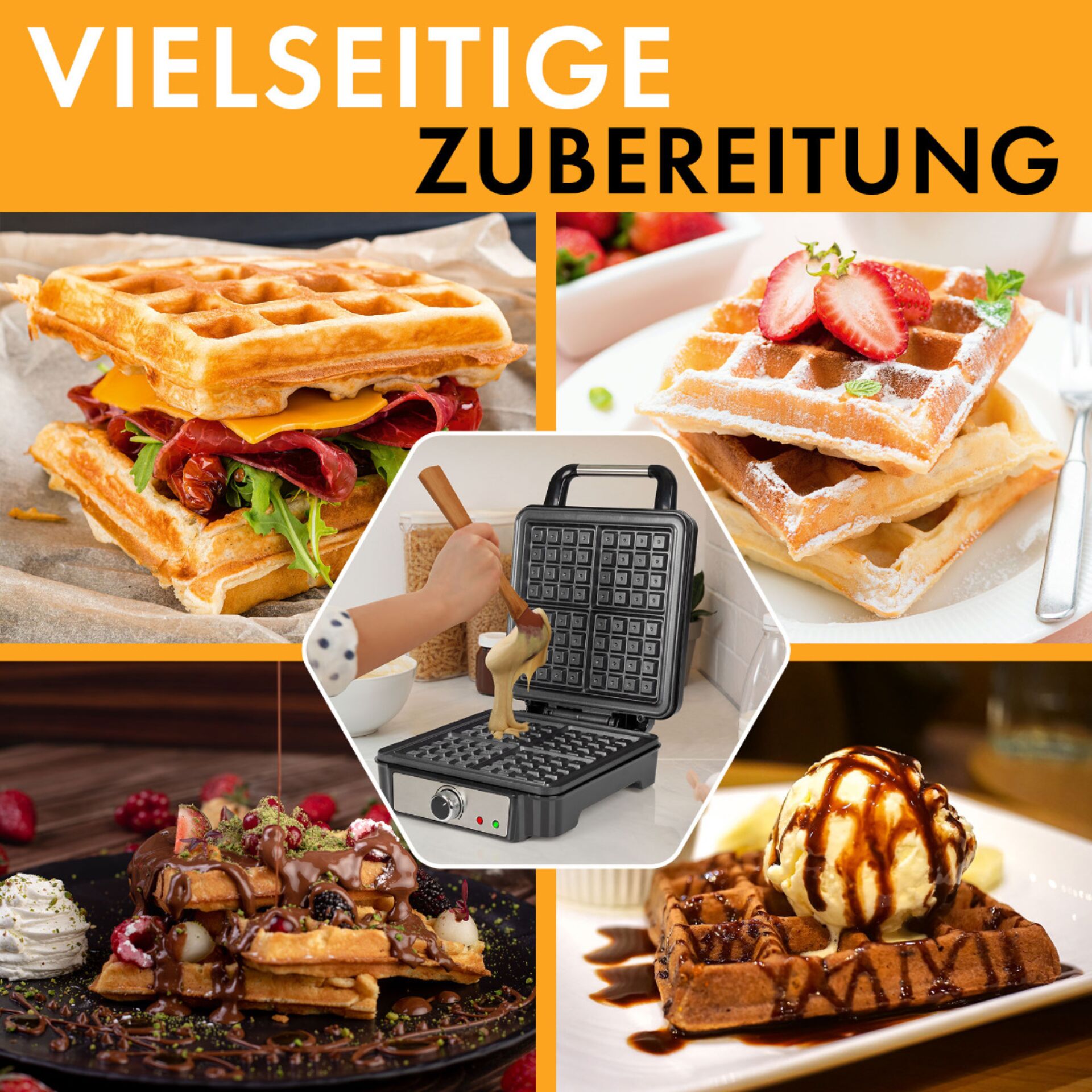 Essen, Waffel, Burger