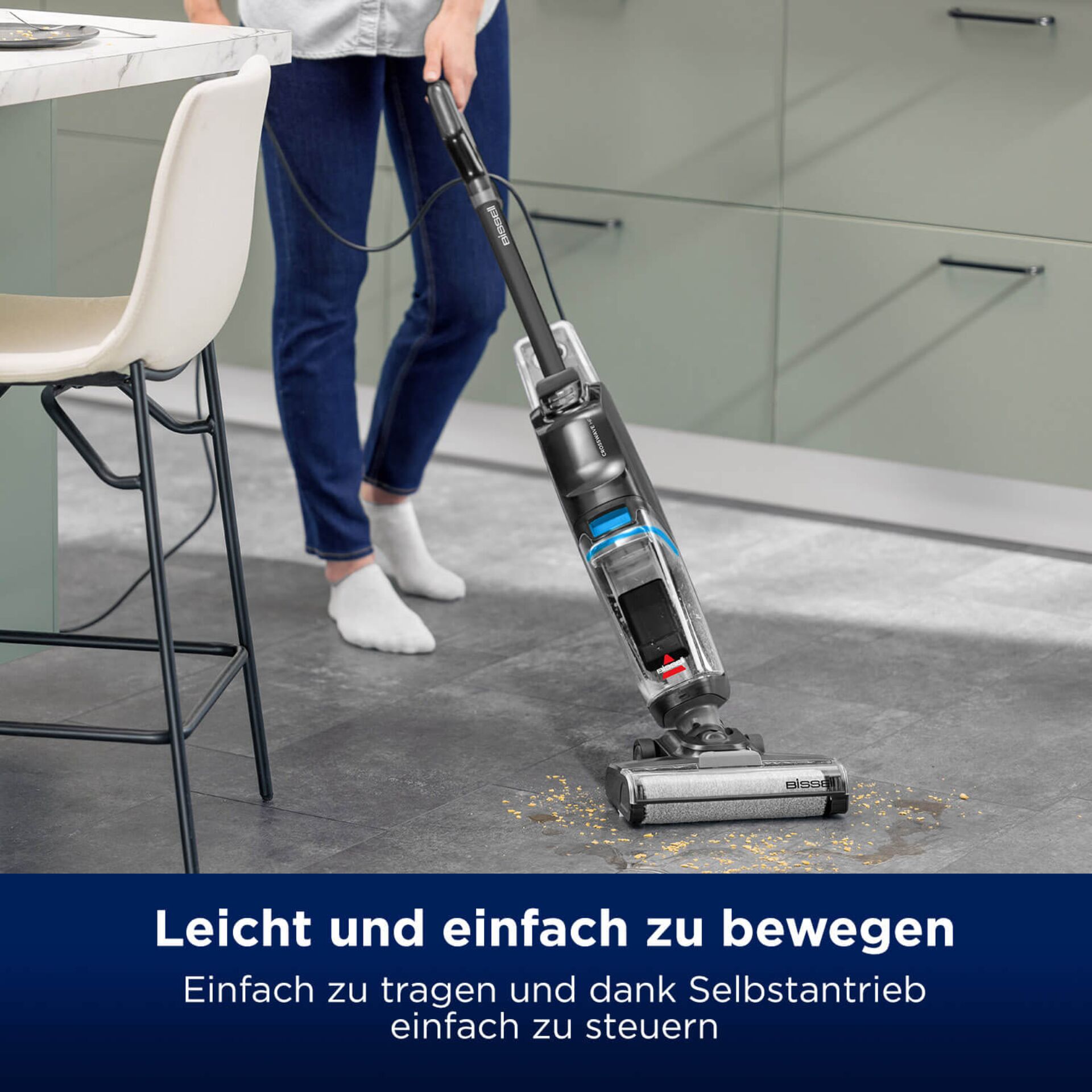 Reinigen, Person, Gerät, E-Scooter