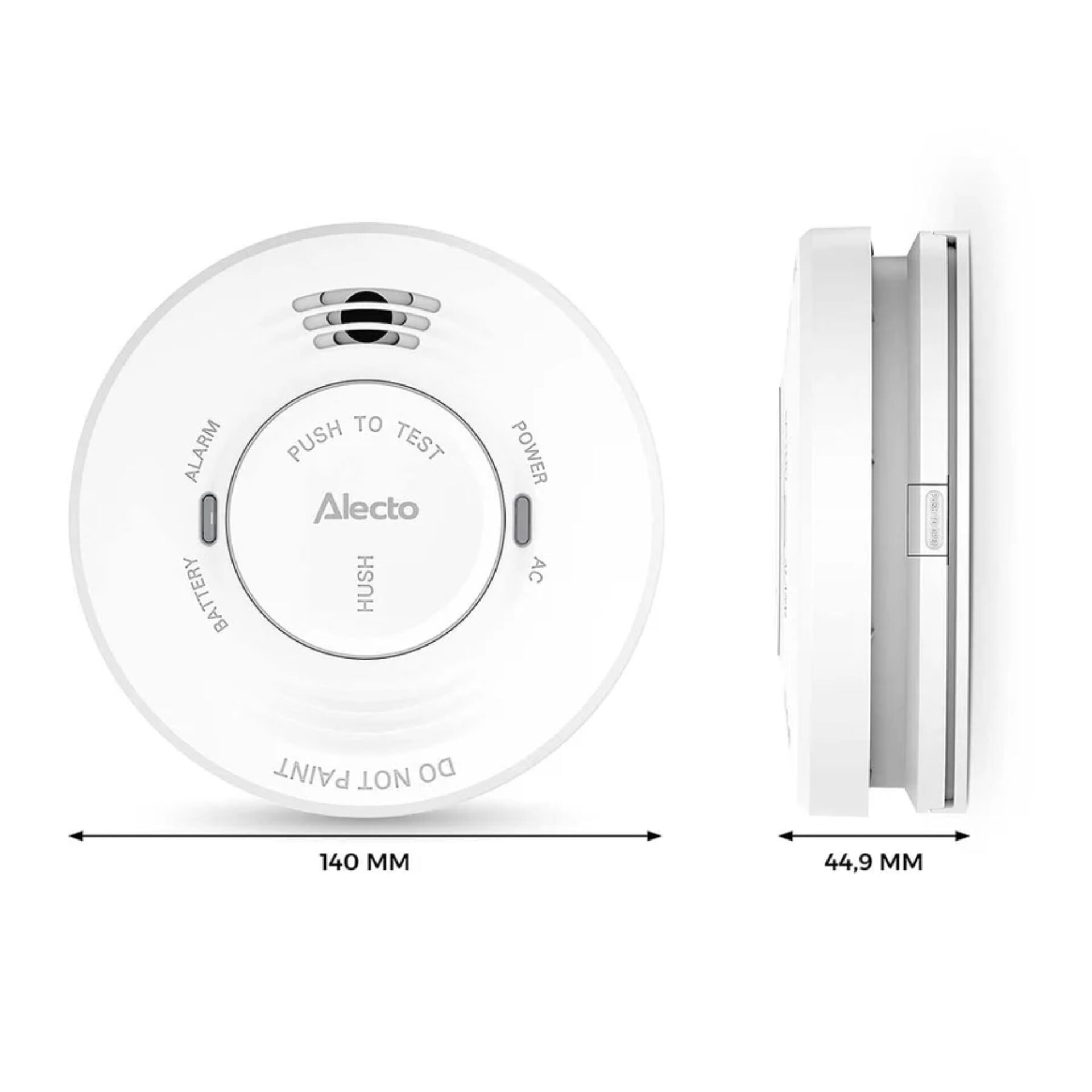 rauchmelder, smoke detector, rund, weiß, alshto