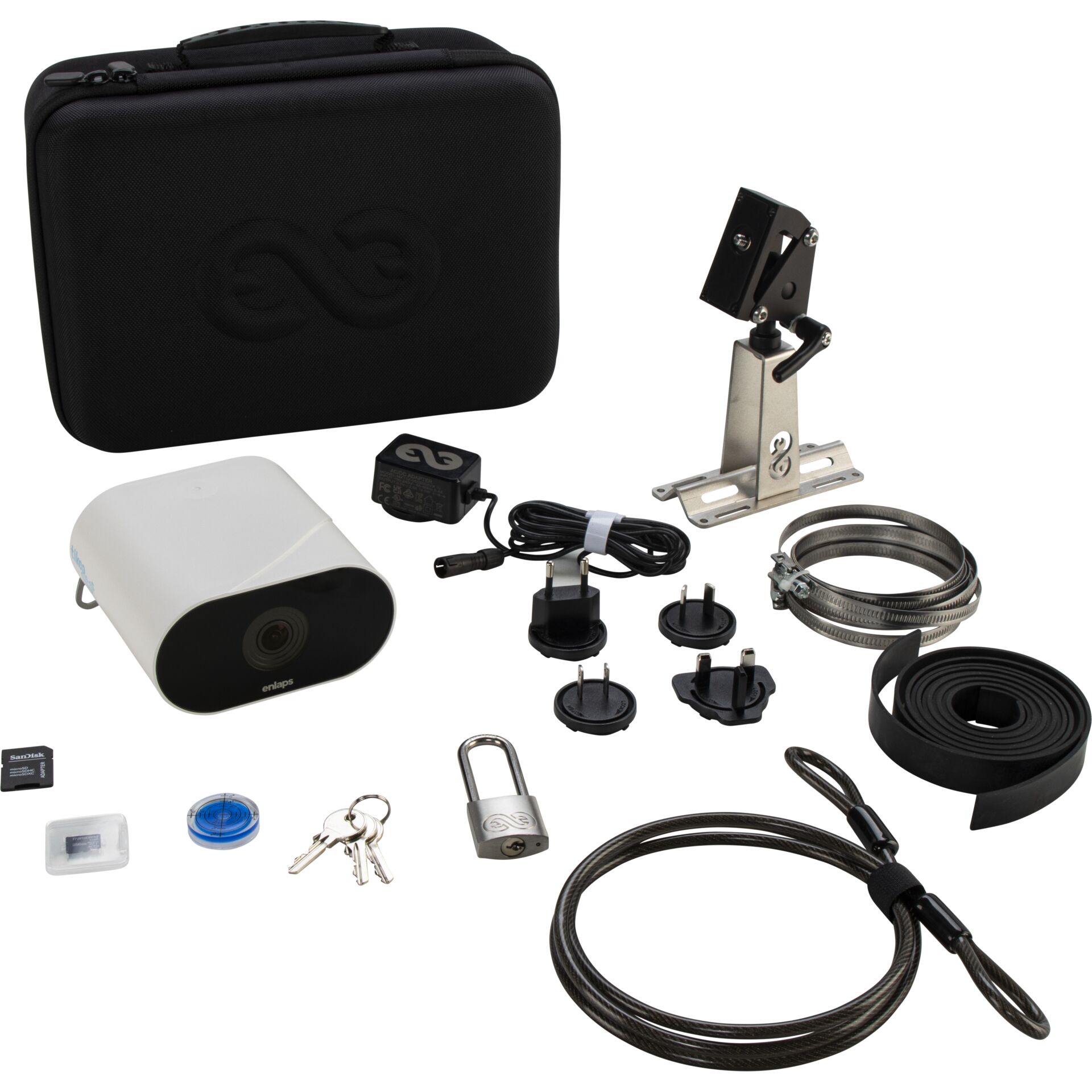 Sicherheits-Set, Kamera-Adapter, Schloss-Baum, Kabel, Trageriemen