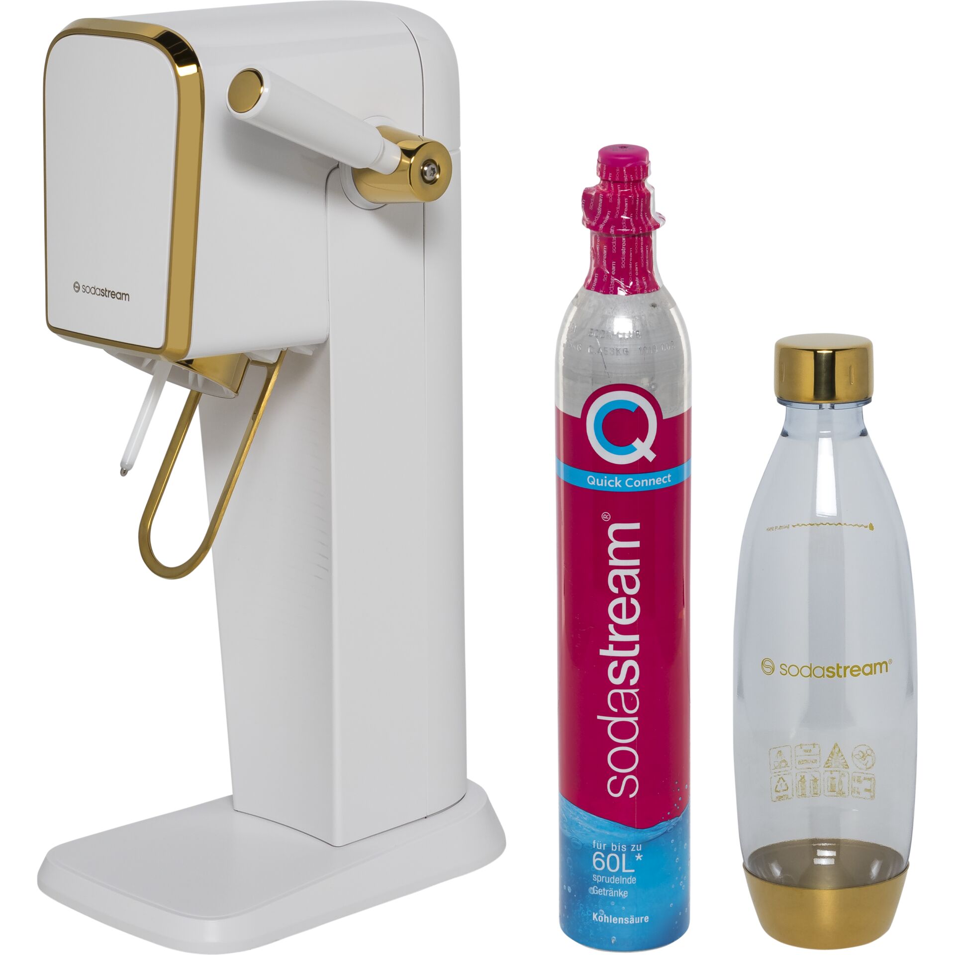 SodaStream Art weiß/gold Flasche