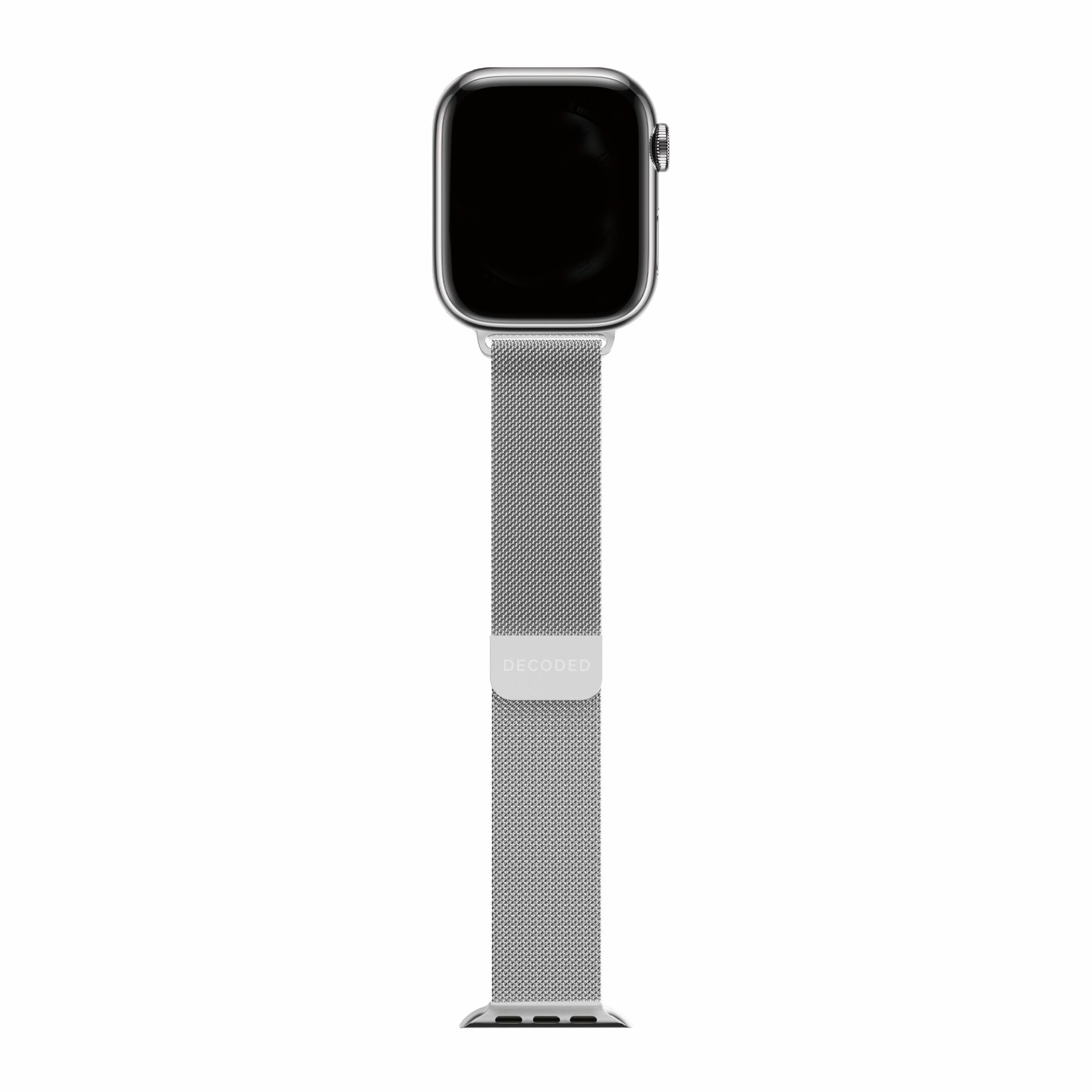 Smartwatch, Metallisch, Mesh-Band, Silber, Uhr