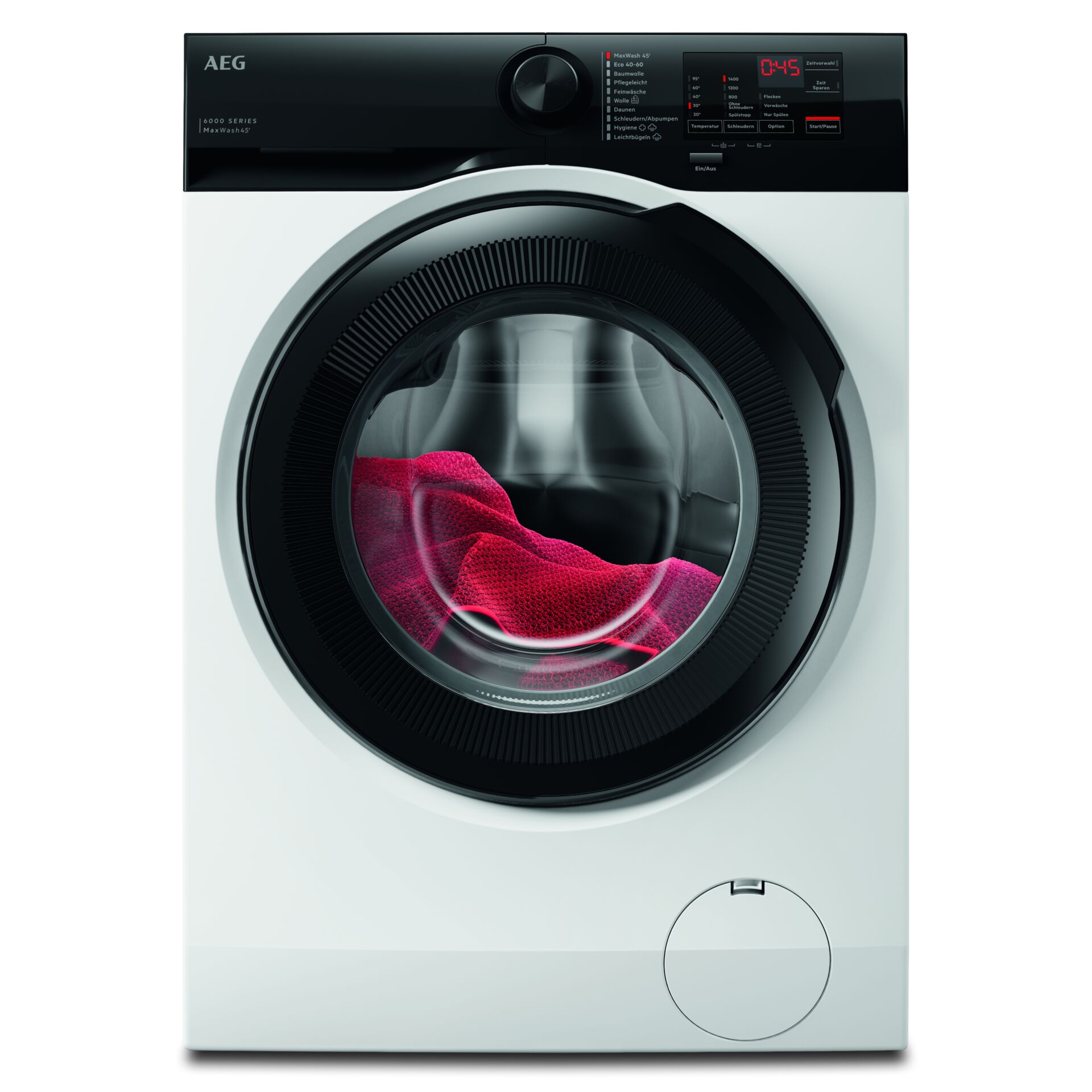 Waschmaschine, Frontlader, Waschprogramm, Waschmittellade, Türglas